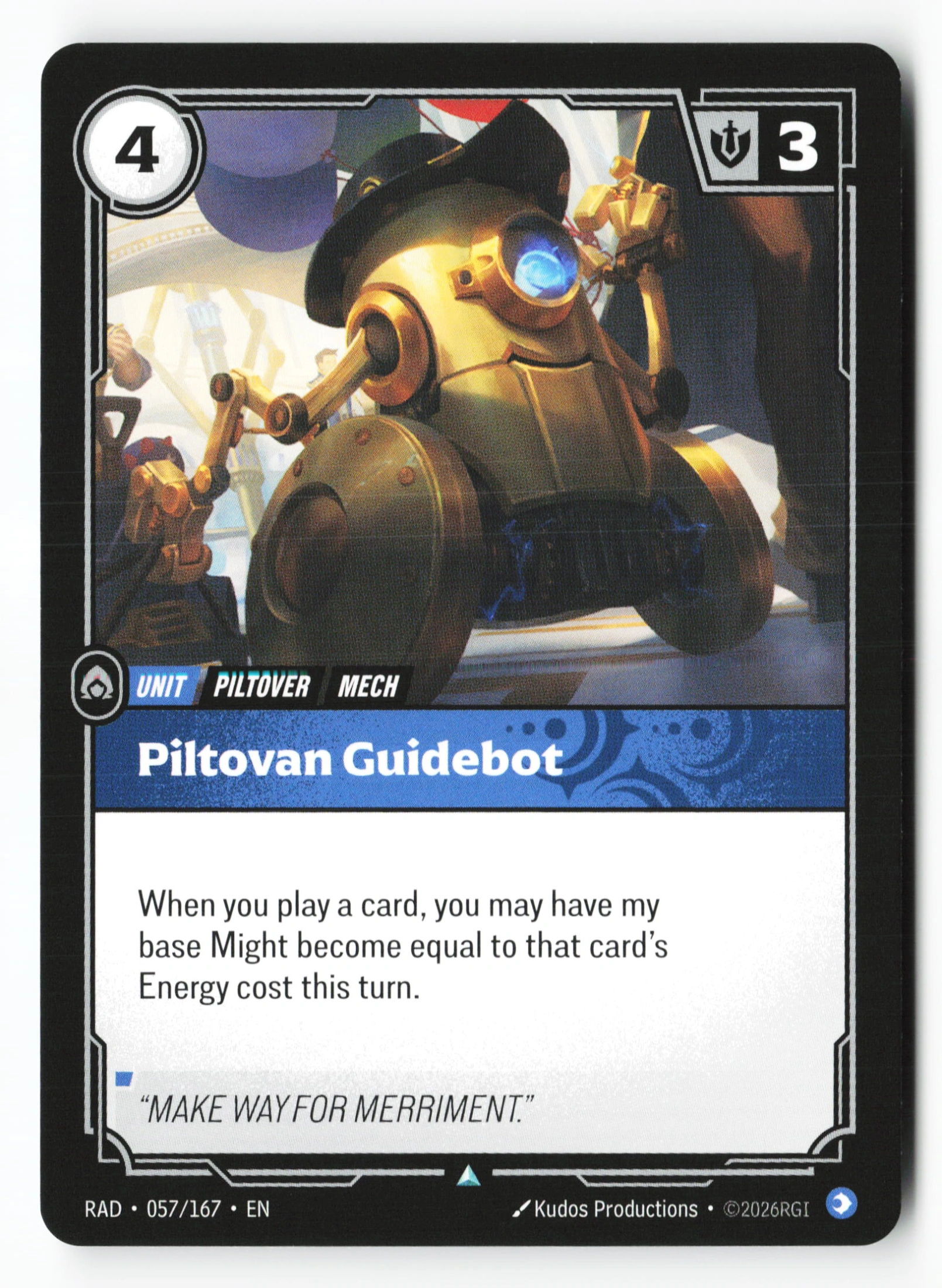 Piltovan Guidebot (RAD 057) — Voorkant
