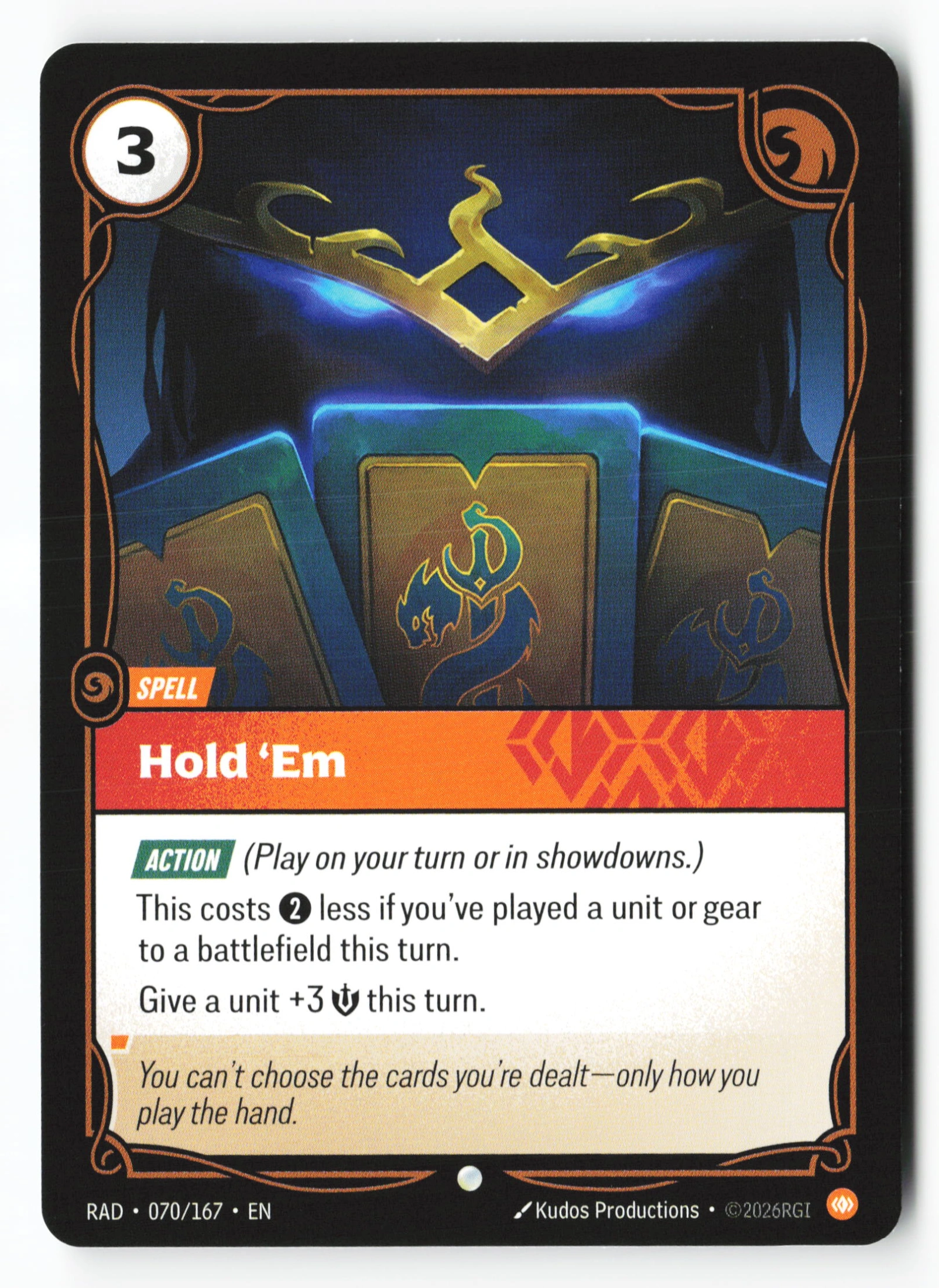 Hold 'em (RAD 070) — Voorkant