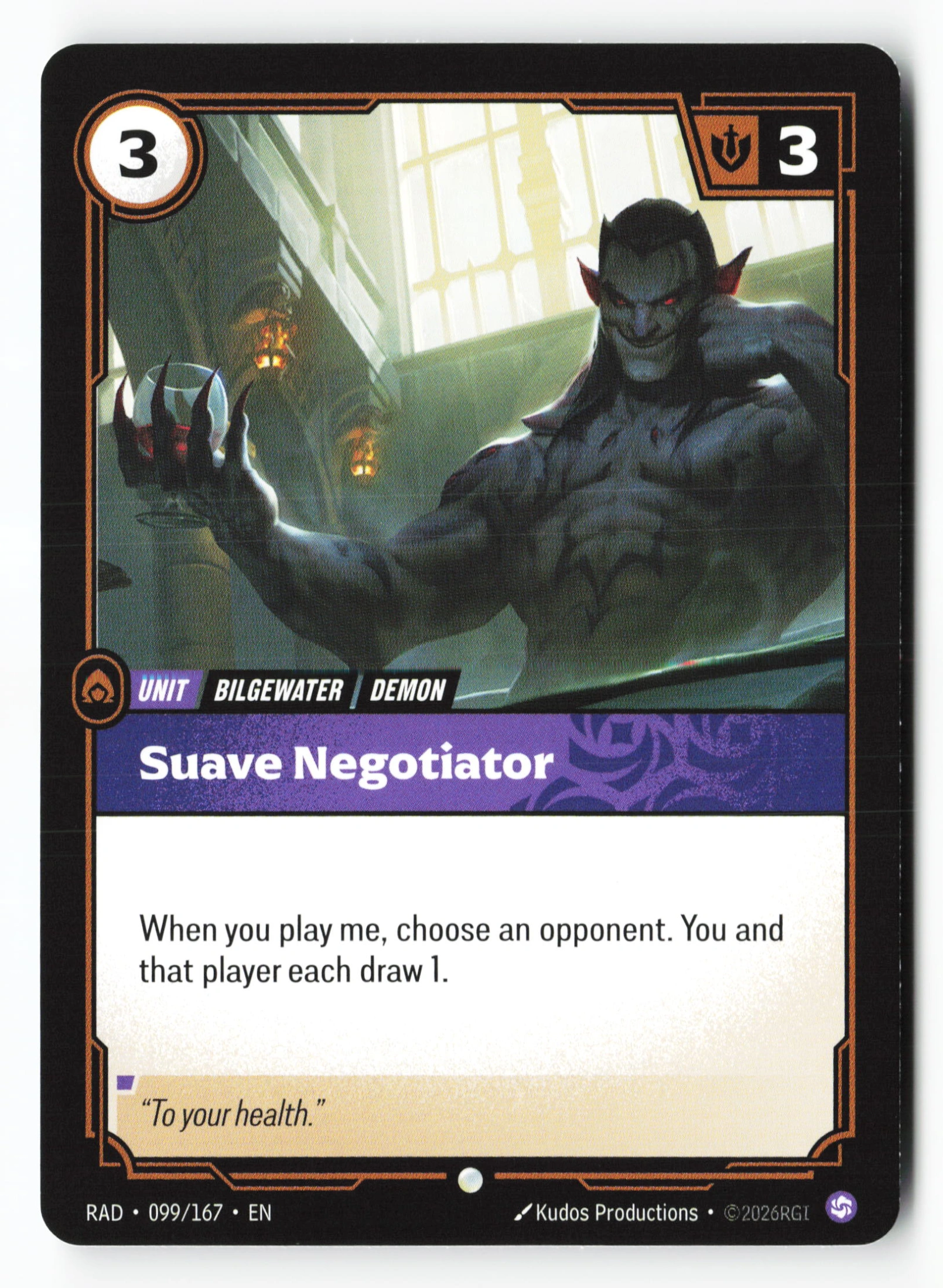 Suave Negotiator (RAD 099) — Voorkant