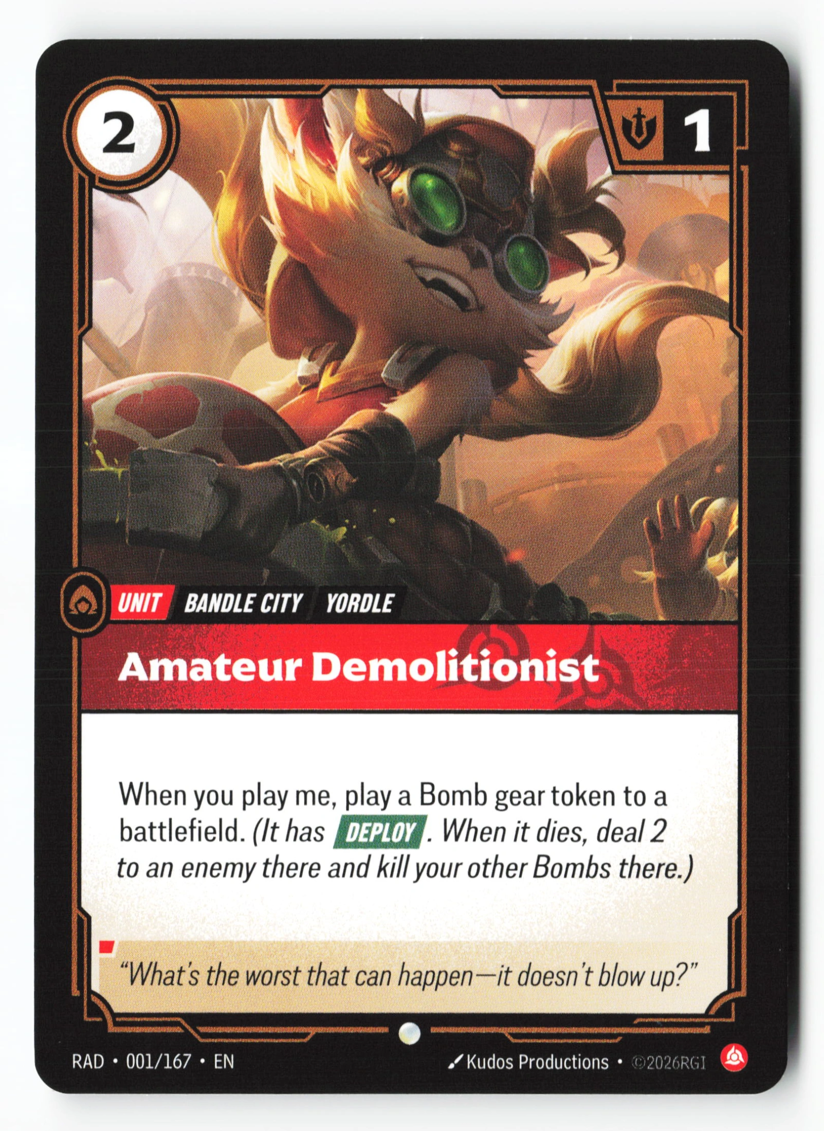 Amateur Demolitionist (RAD 001) — Voorkant