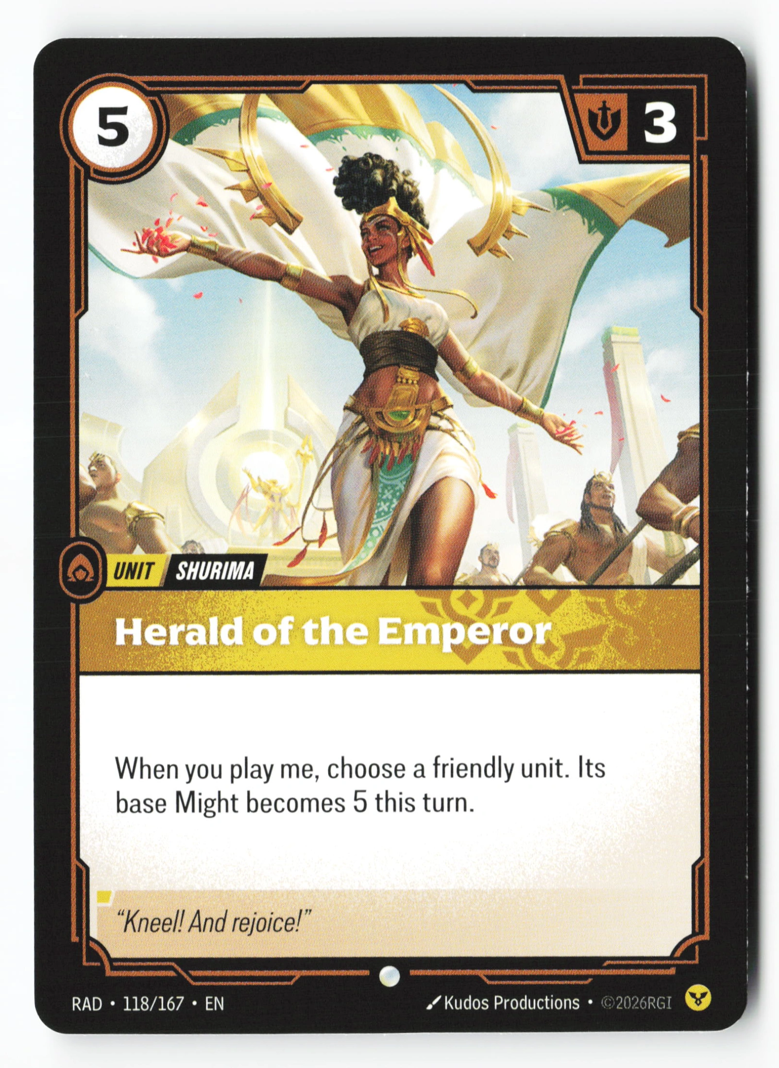 Herald Of The Emperor (RAD 118) — Voorkant