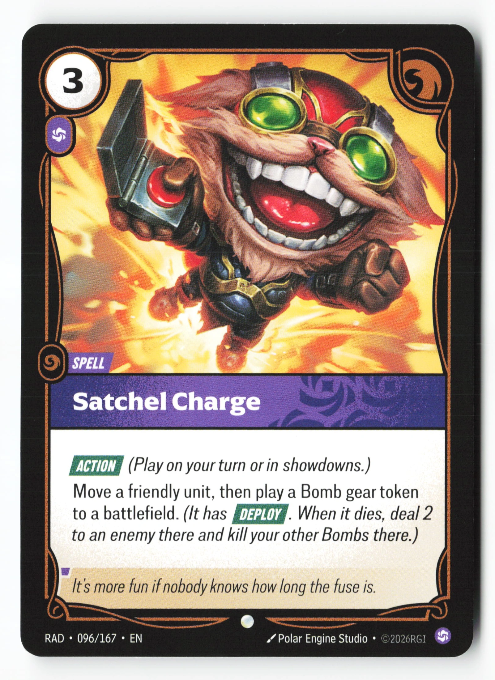Satchel Charge (RAD 096) — Voorkant