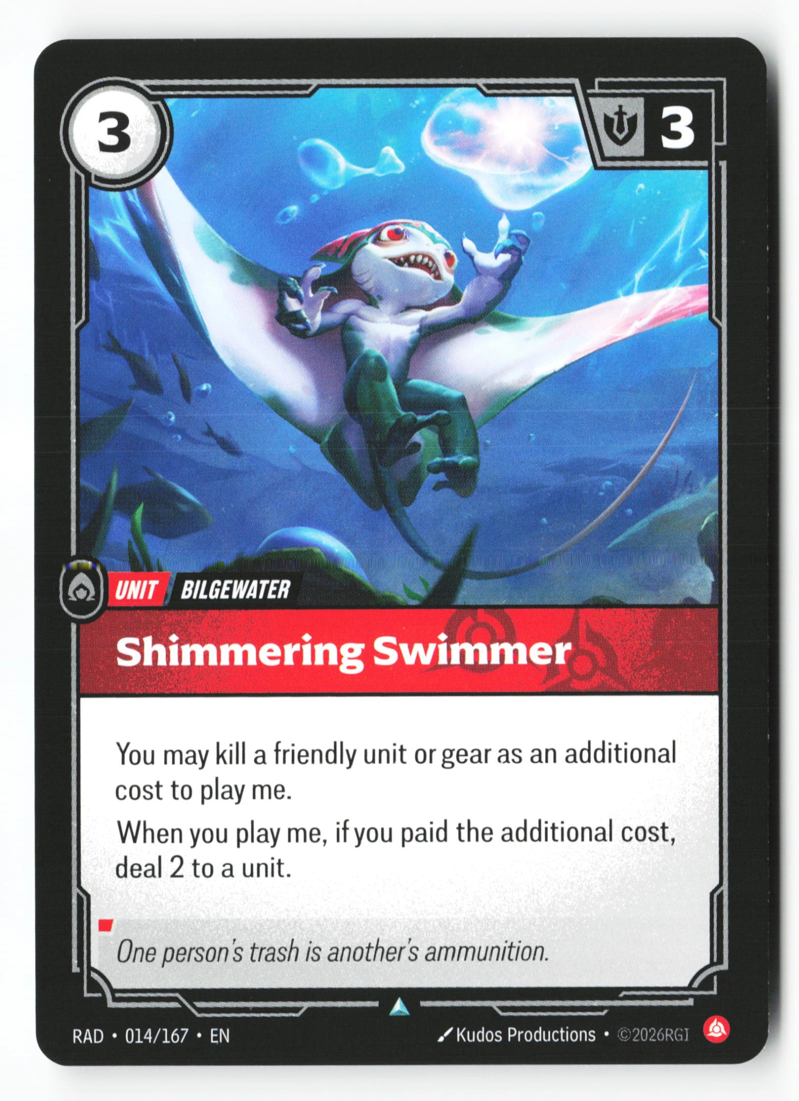 Shimmering Swimmer (RAD 014) — Voorkant