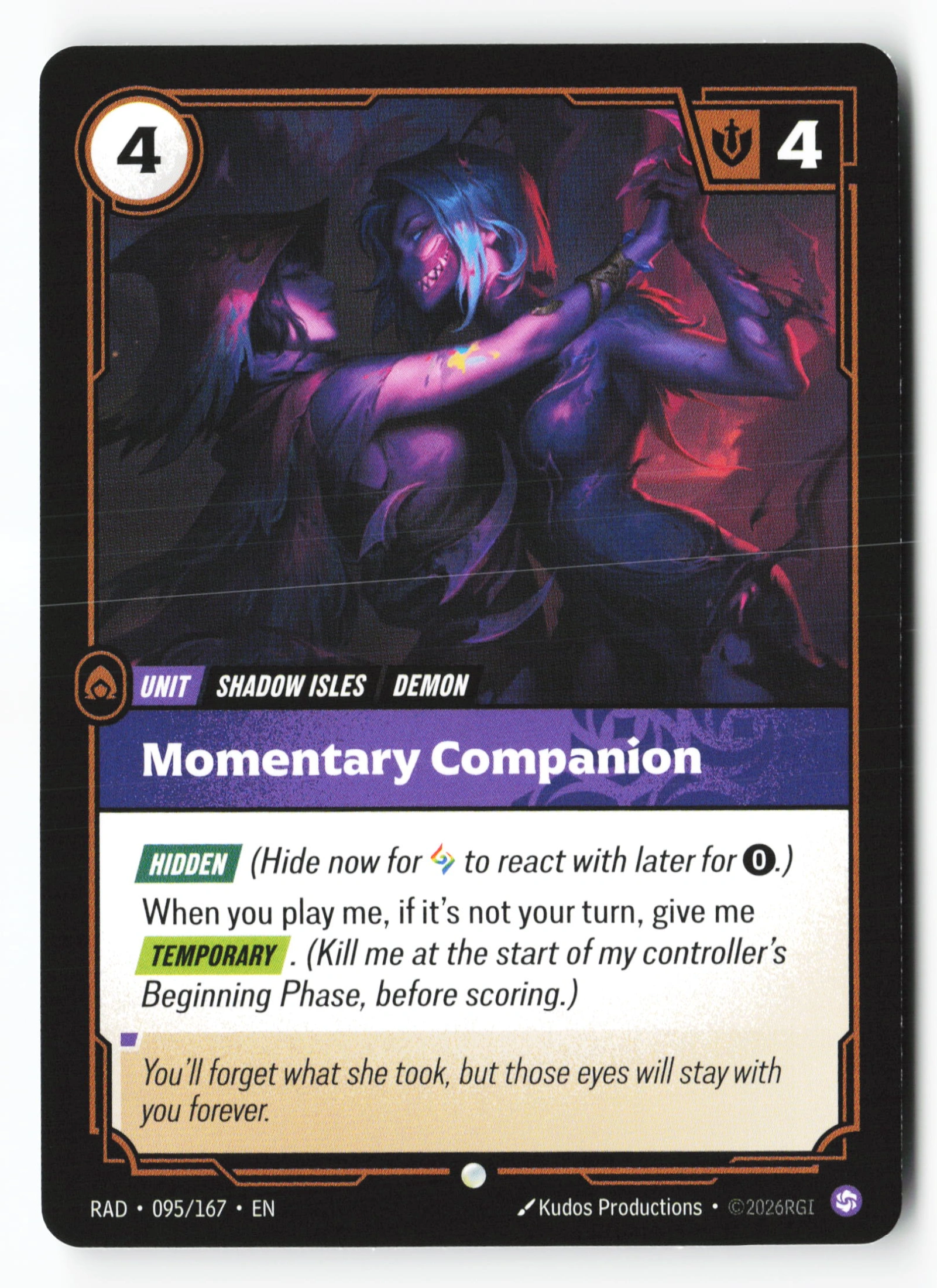 Momentary Companion (RAD 095) — Voorkant