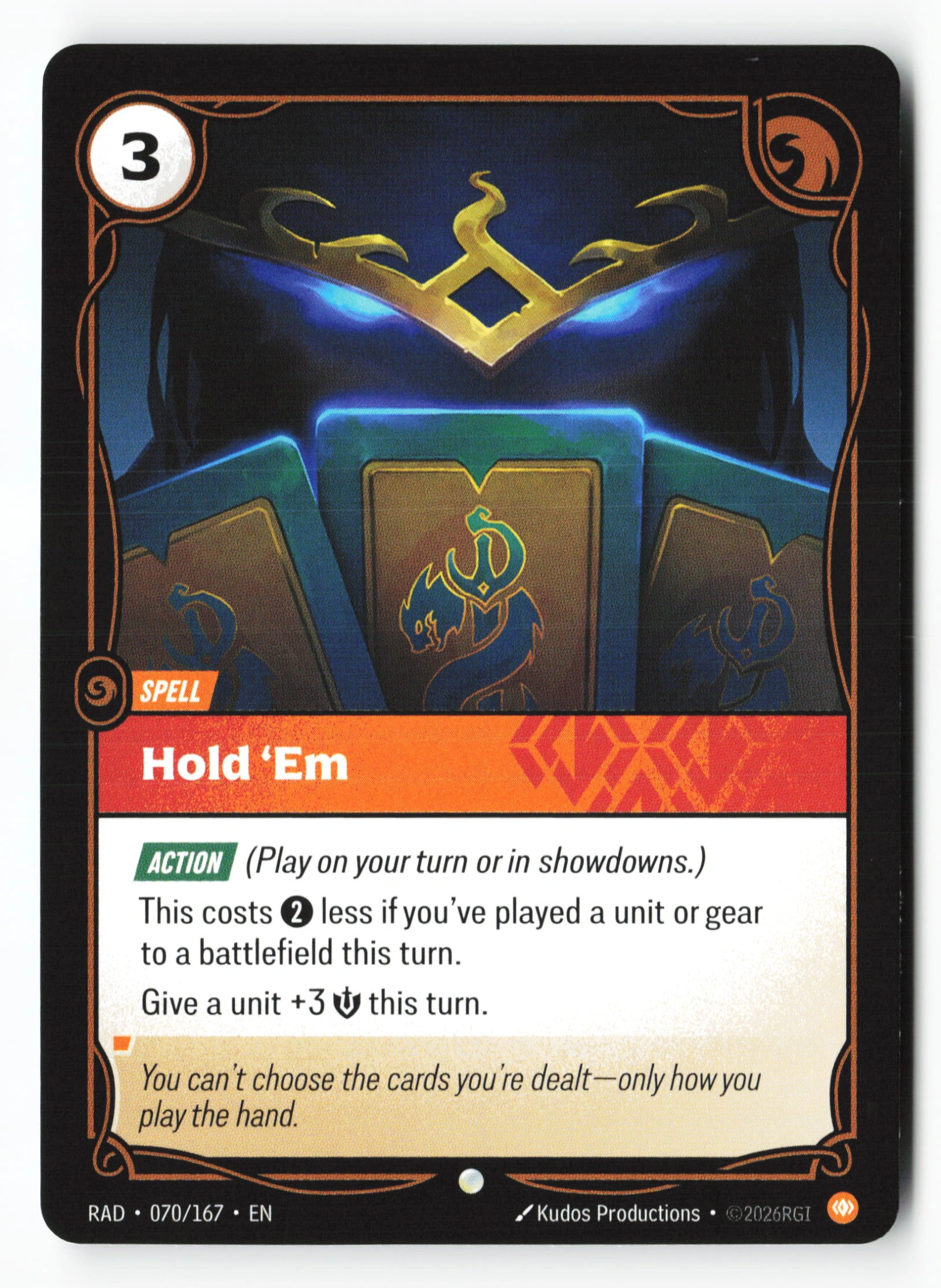 Hold 'em (RAD 070) — Voorkant