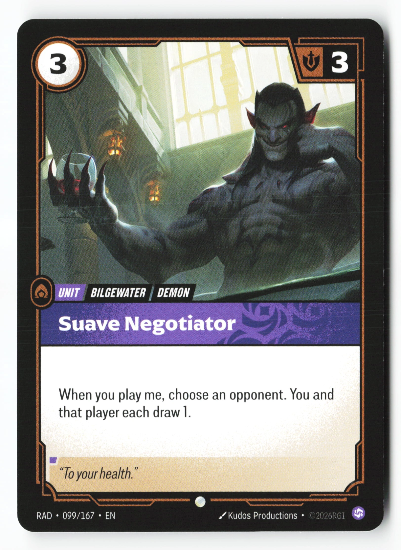 Suave Negotiator (RAD 099) — Voorkant