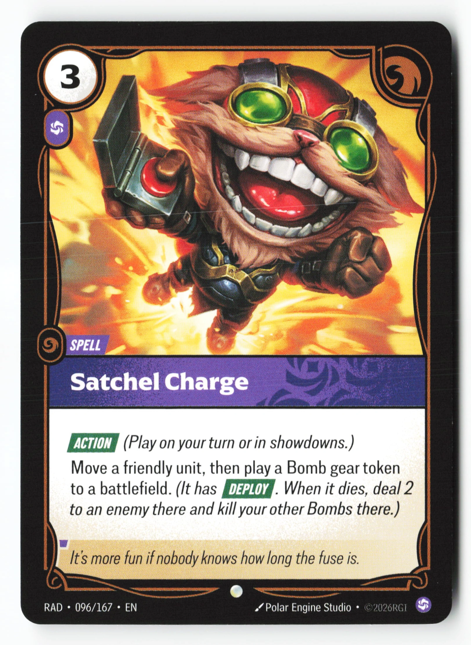 Satchel Charge (RAD 096) — Voorkant