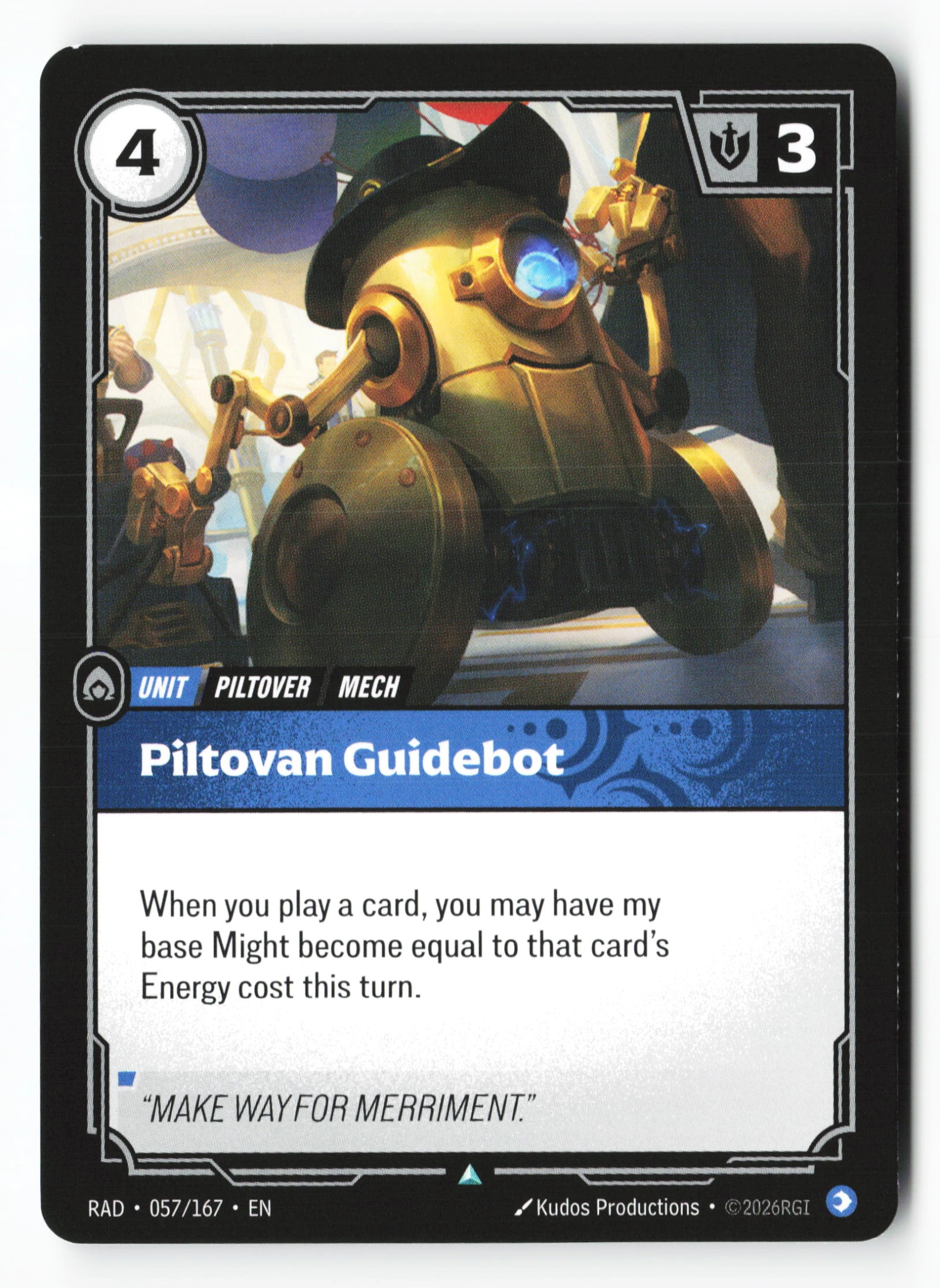 Piltovan Guidebot (RAD 057) — Voorkant