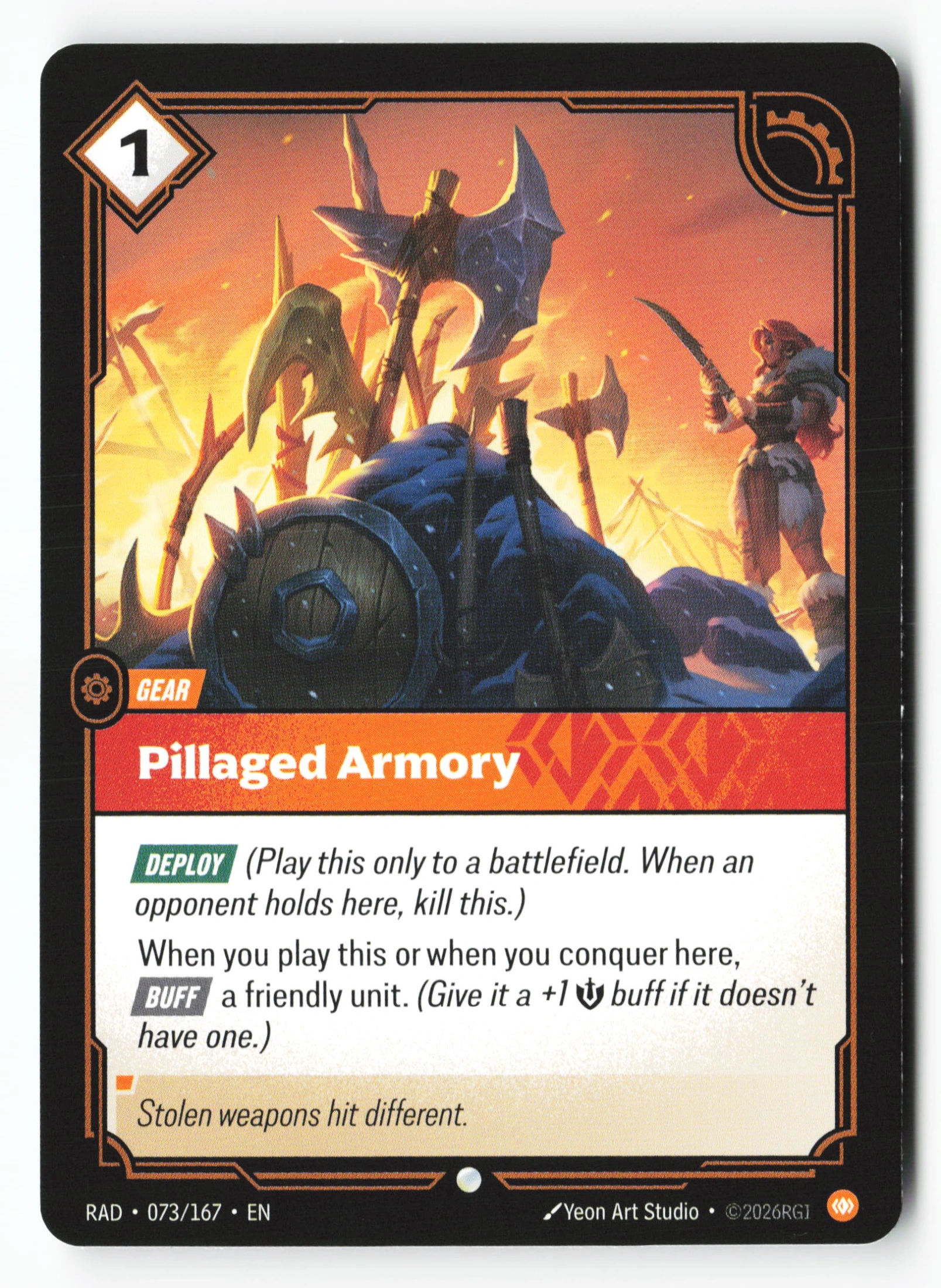 Pillaged Armory (RAD 073) — Voorkant
