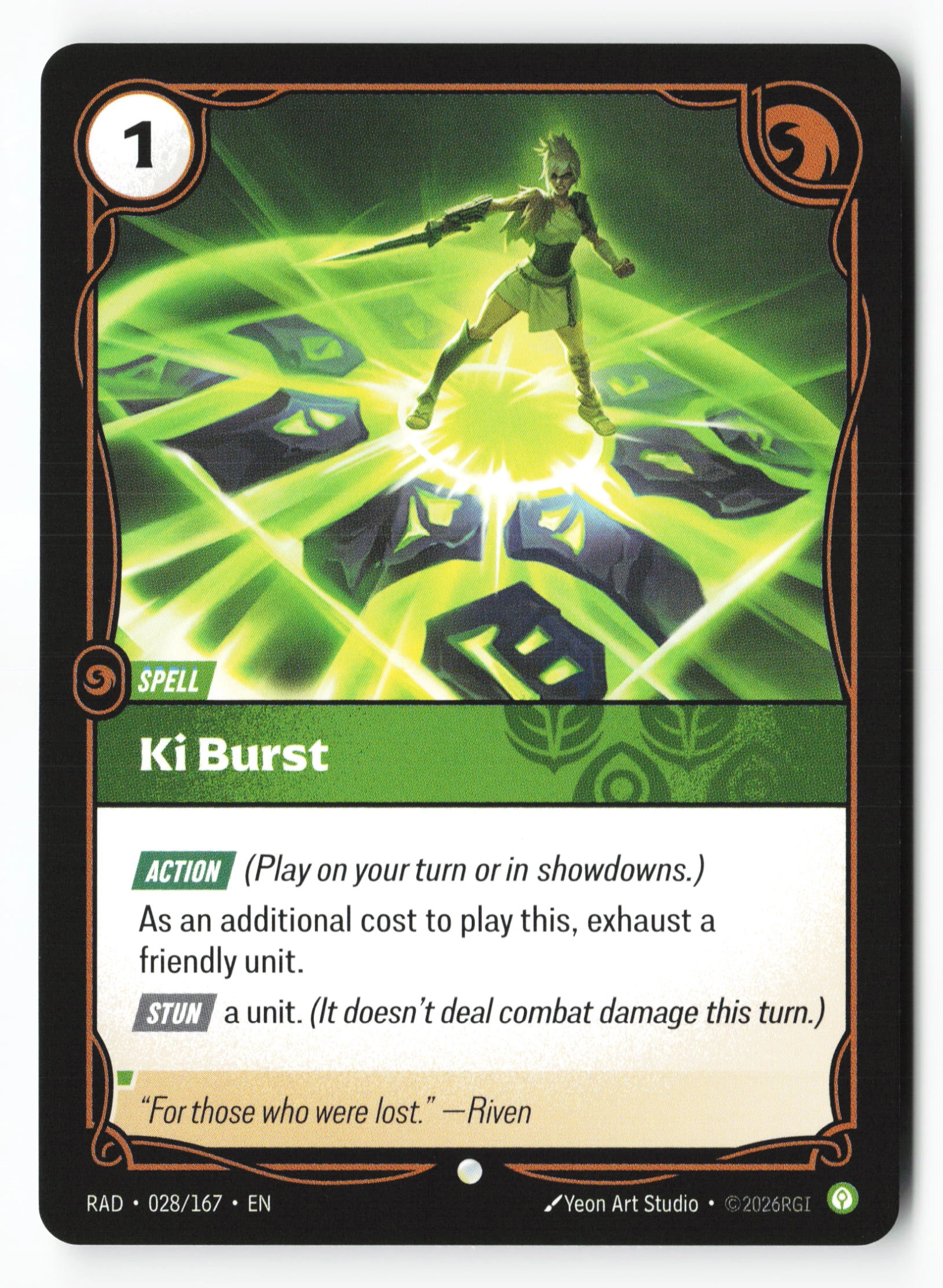 Ki Burst (RAD 028) — Voorkant
