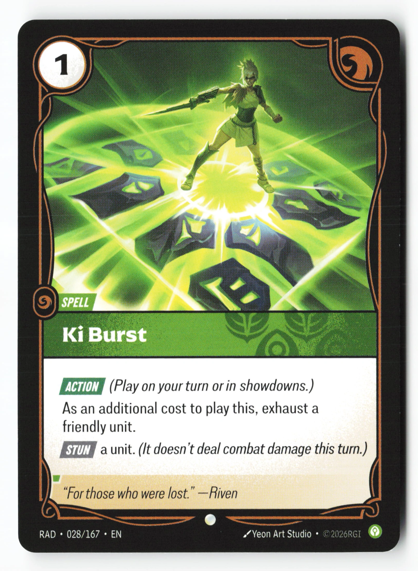 Ki Burst (RAD 028) — Voorkant
