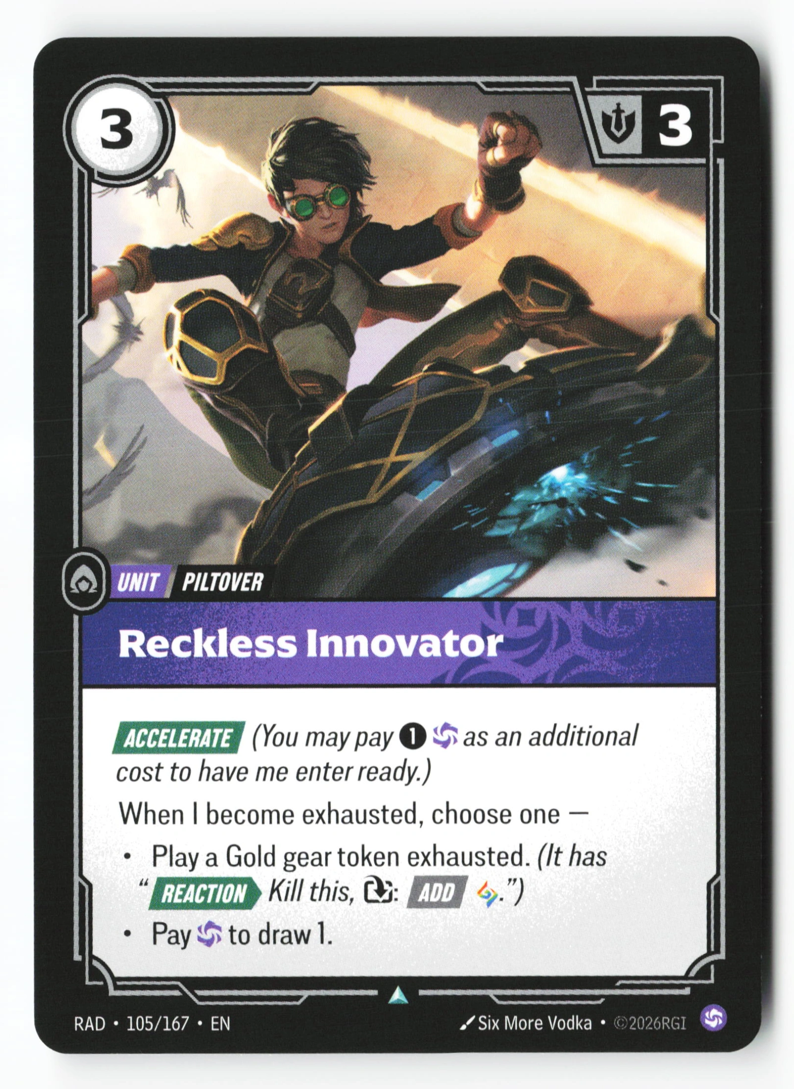Reckless Innovator (RAD 105) — Voorkant