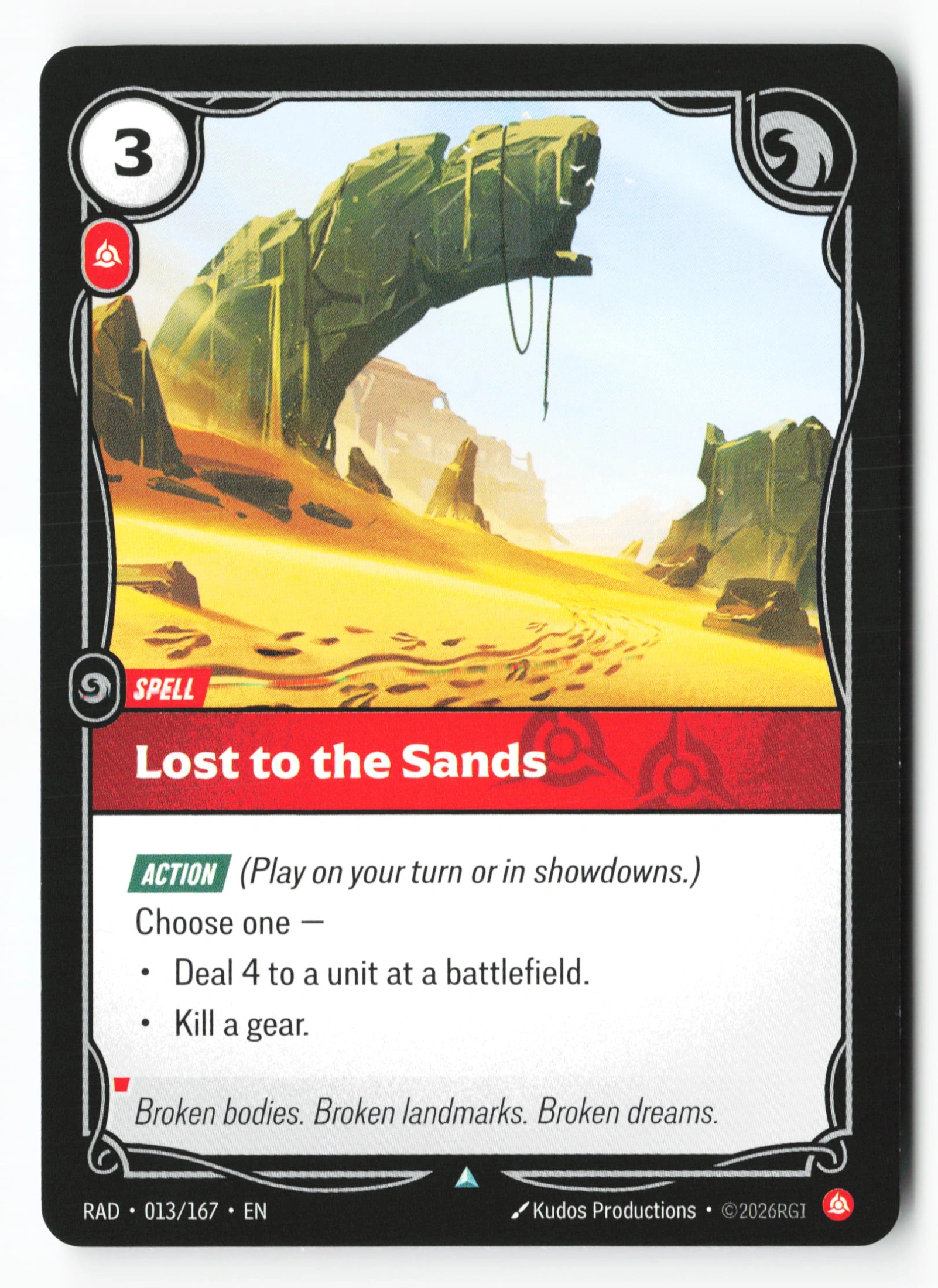 Lost To The Sands (RAD 013) — Voorkant