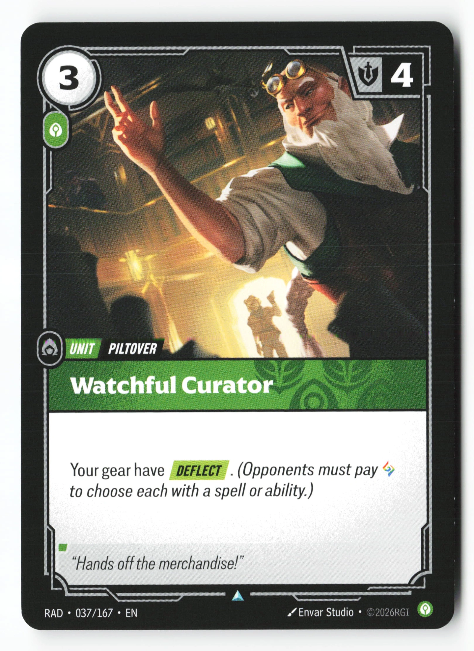 Watchful Curator (RAD 037) — Voorkant