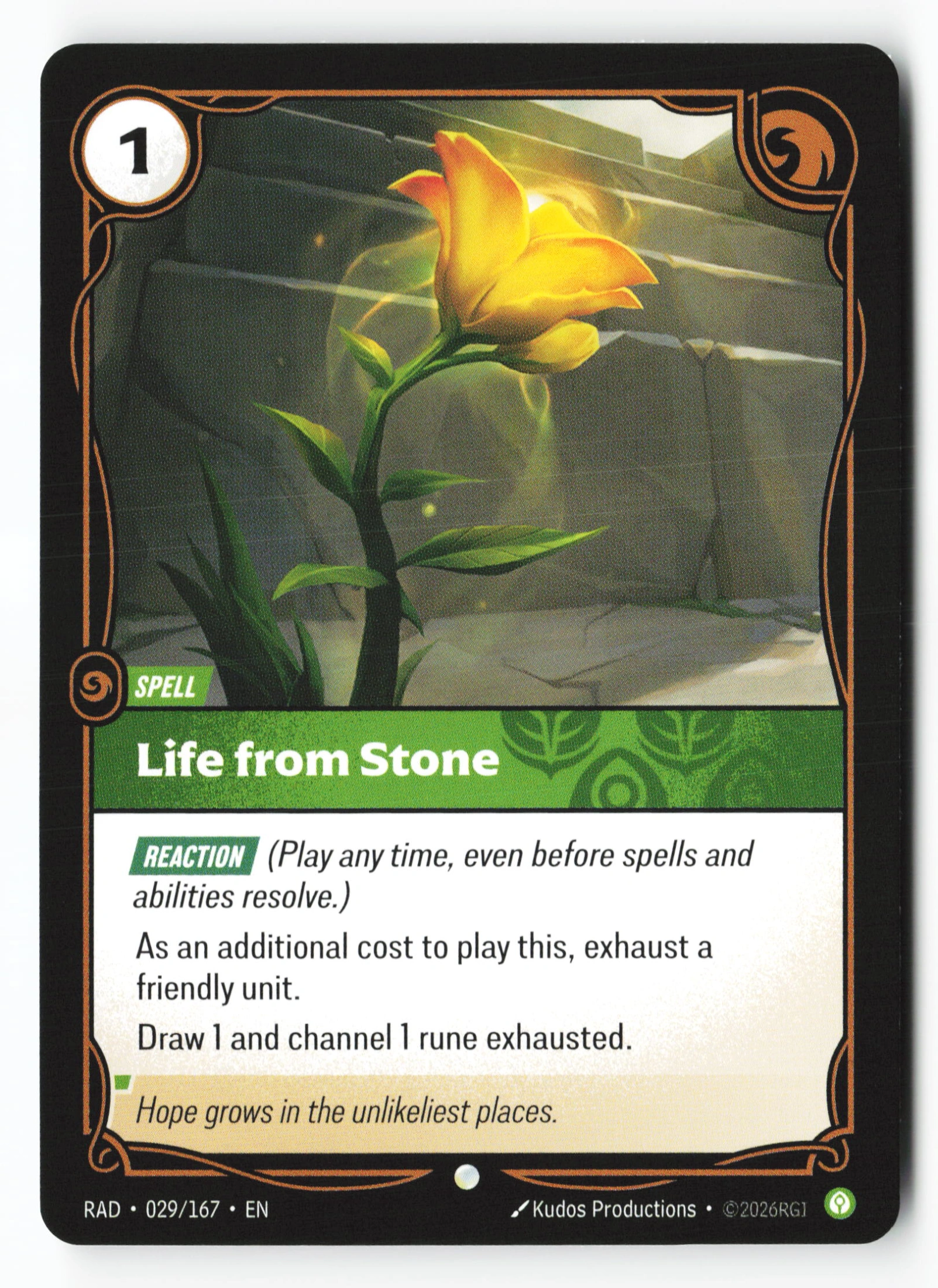 Life From Stone (RAD 029) — Voorkant