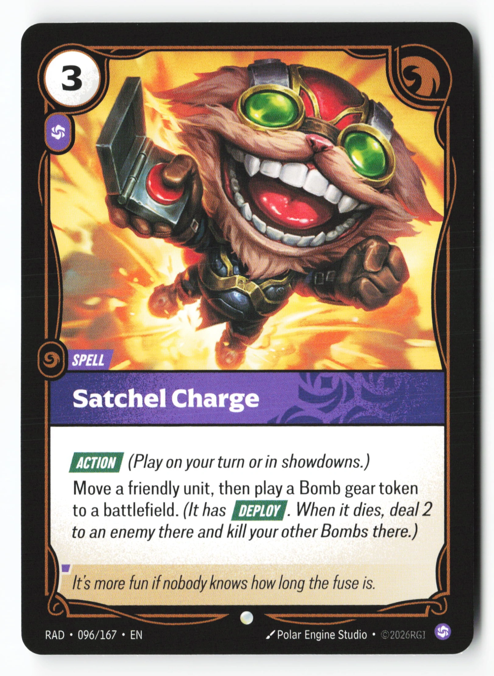 Satchel Charge (RAD 096) — Voorkant