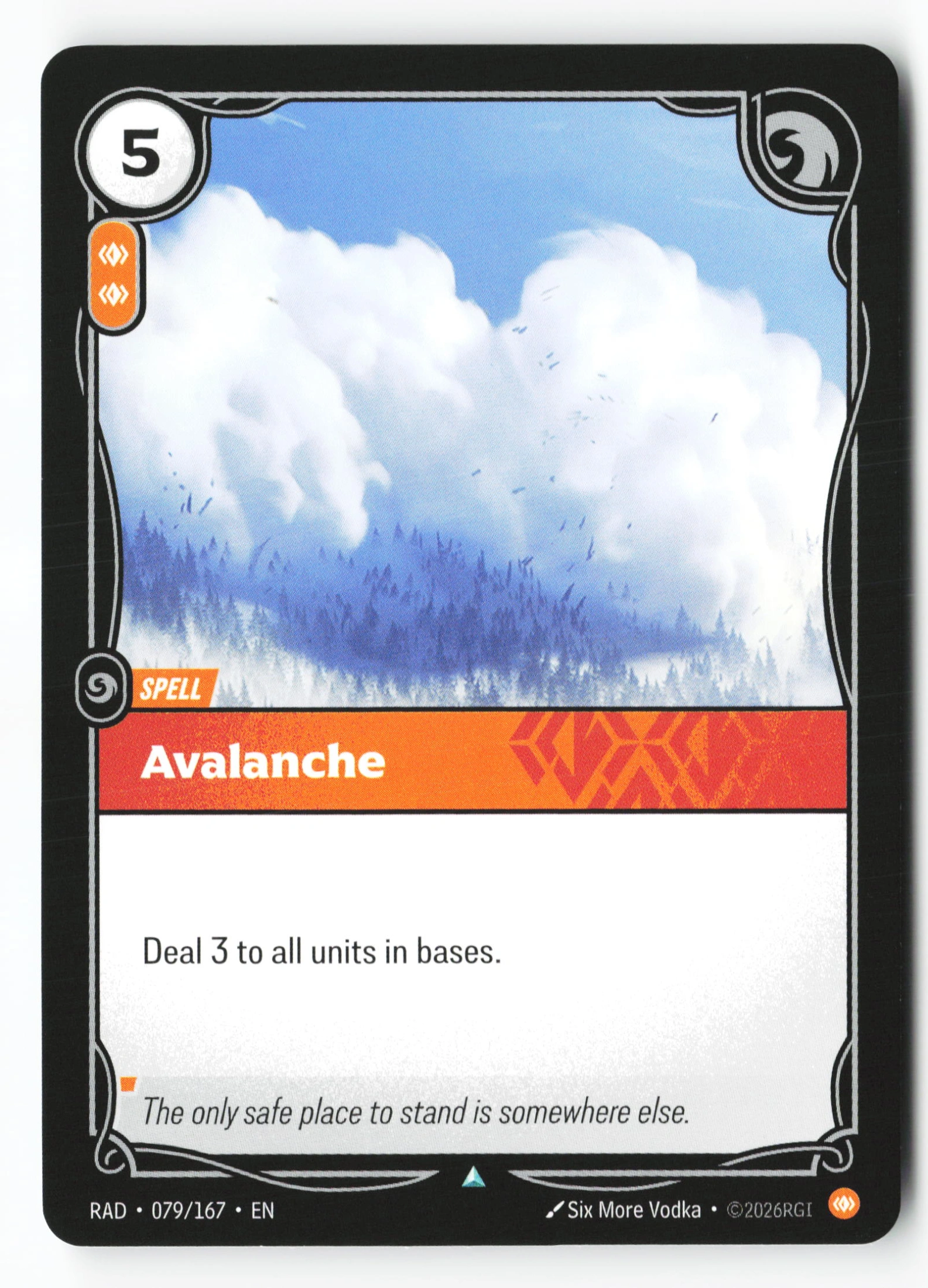 Avalanche (RAD 079) — Voorkant