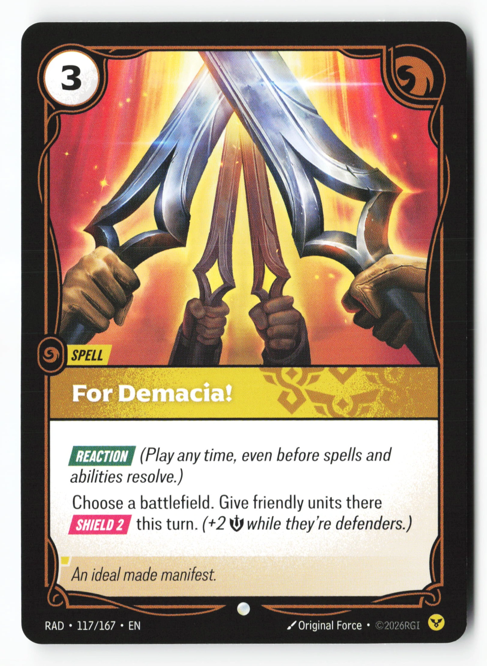 For Demacia! (RAD 117) — Voorkant