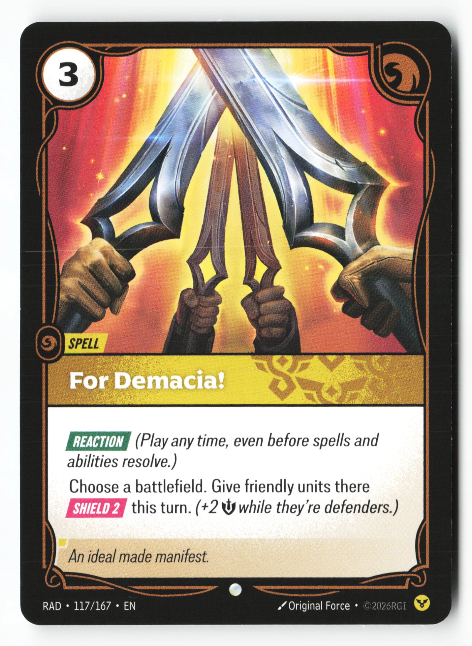 For Demacia! (RAD 117) — Voorkant