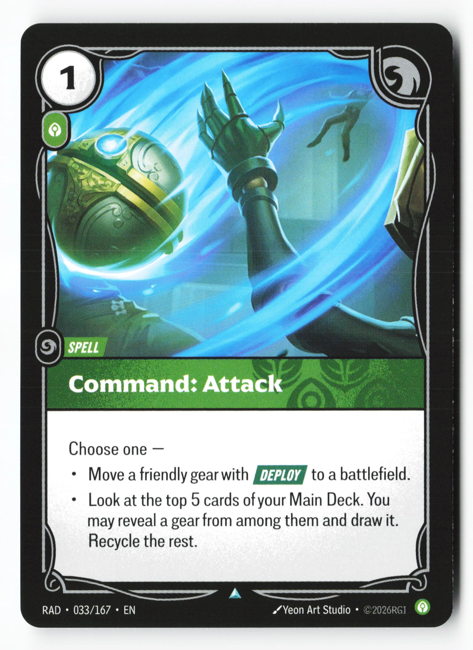 Command: Attack (RAD 033) — Voorkant