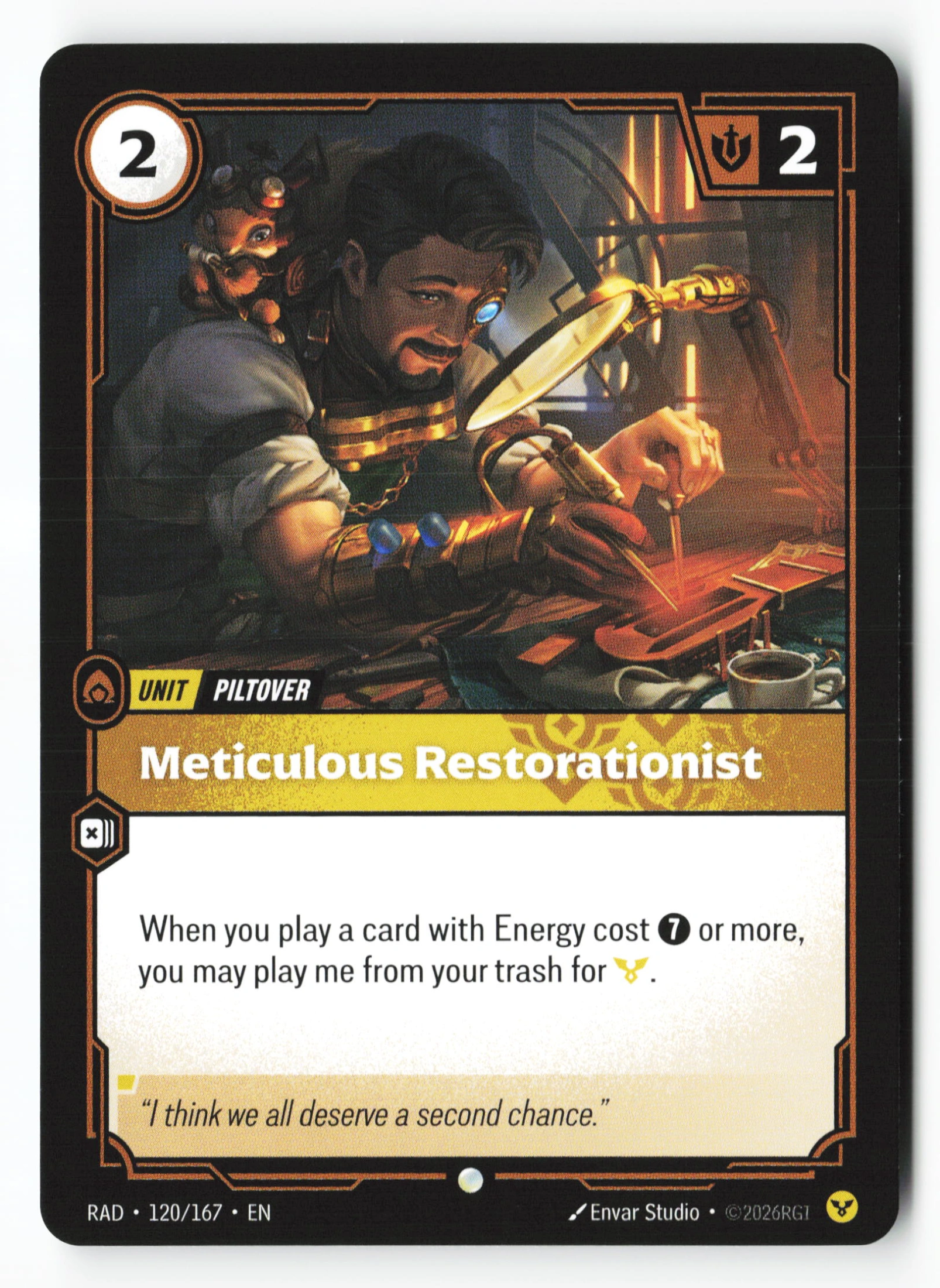 Meticulous Restorationist (RAD 120) — Voorkant