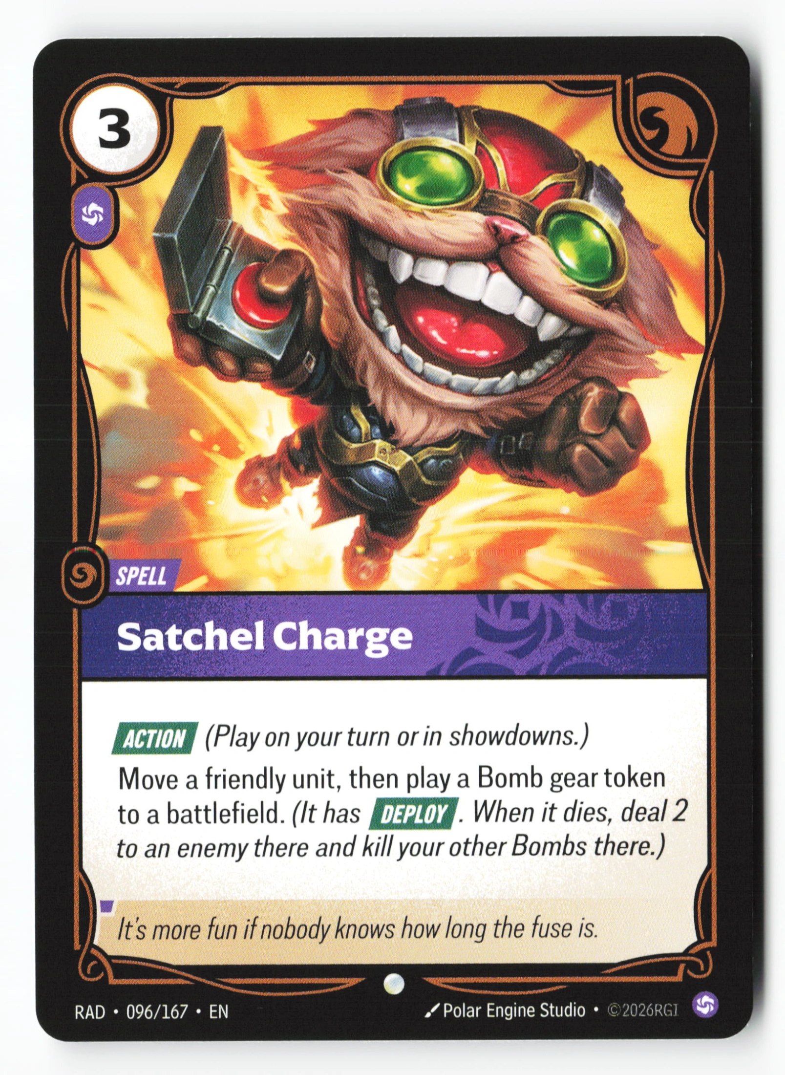 Satchel Charge (RAD 096) — Voorkant