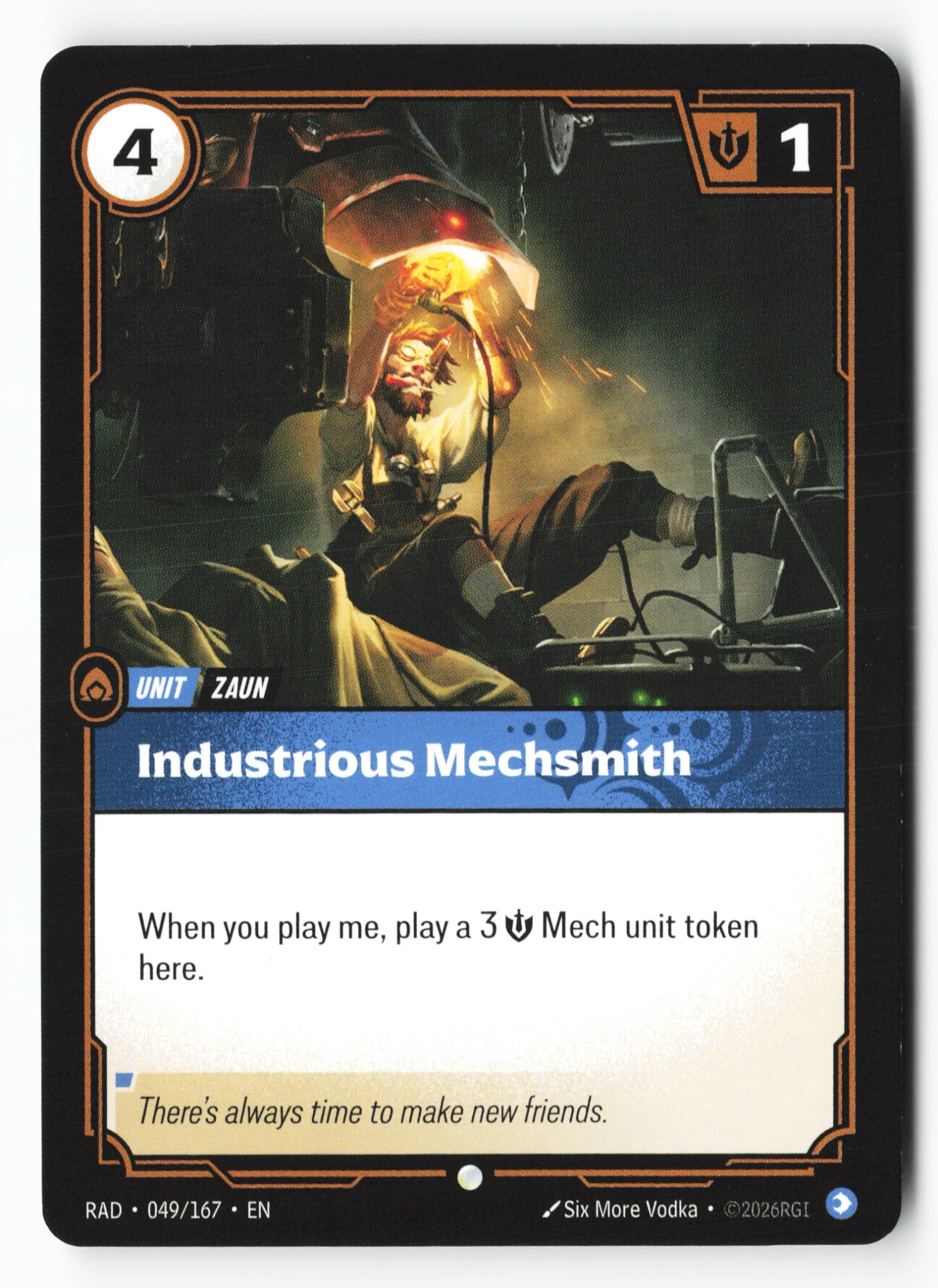 Industrious Mechsmith (RAD 049) — Voorkant