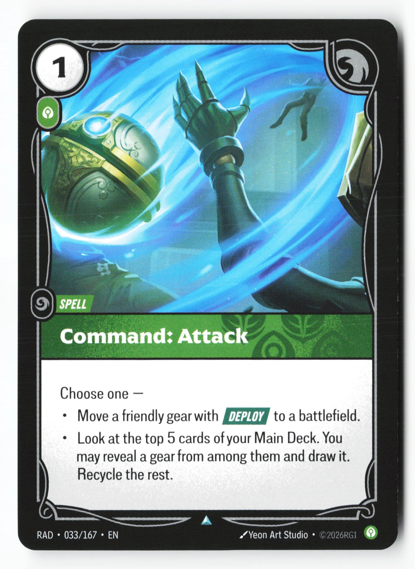 Command: Attack (RAD 033) — Voorkant