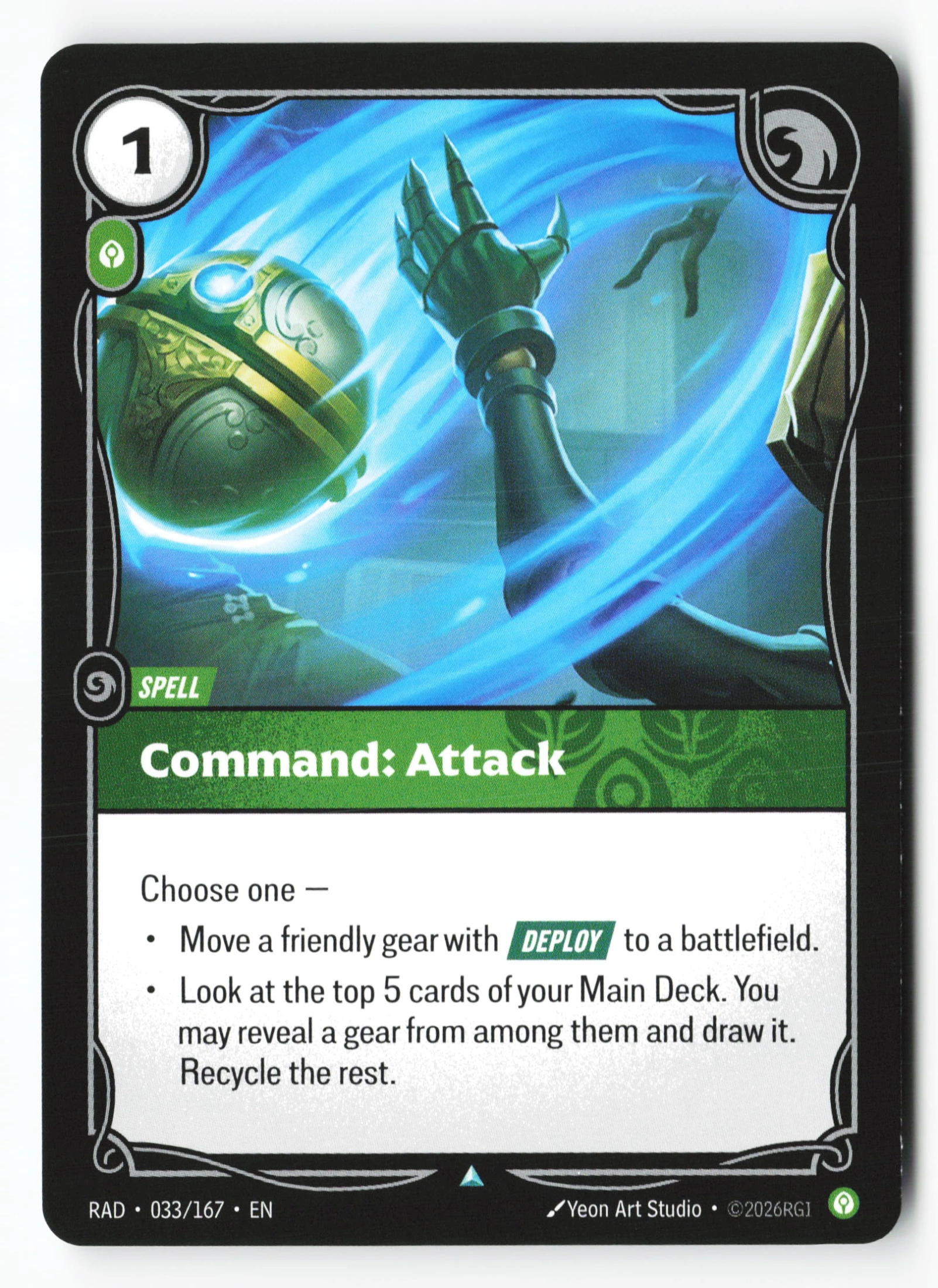 Command: Attack (RAD 033) — Voorkant