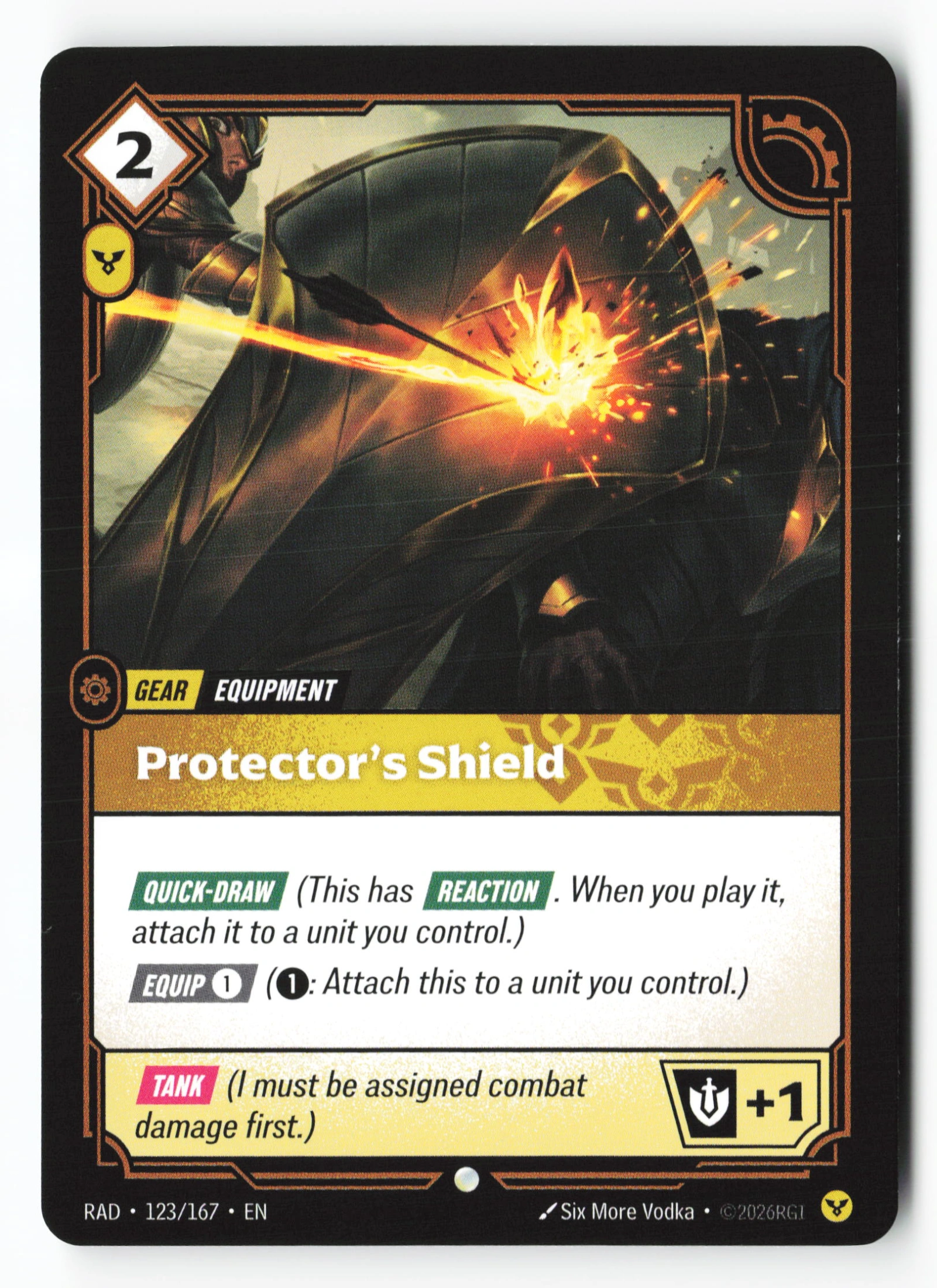Protector's Shield (RAD 123) — Voorkant