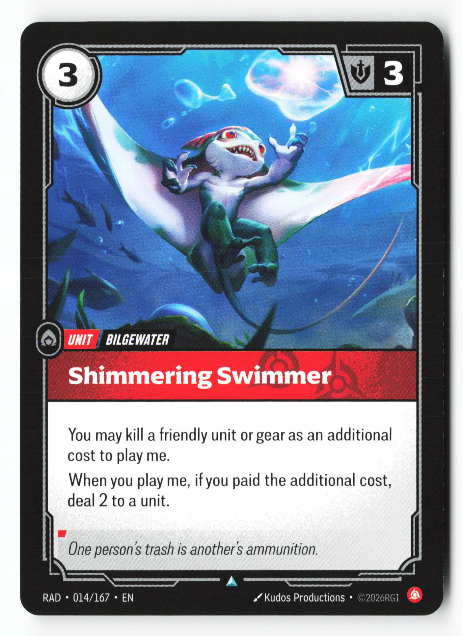 Shimmering Swimmer (RAD 014) — Voorkant