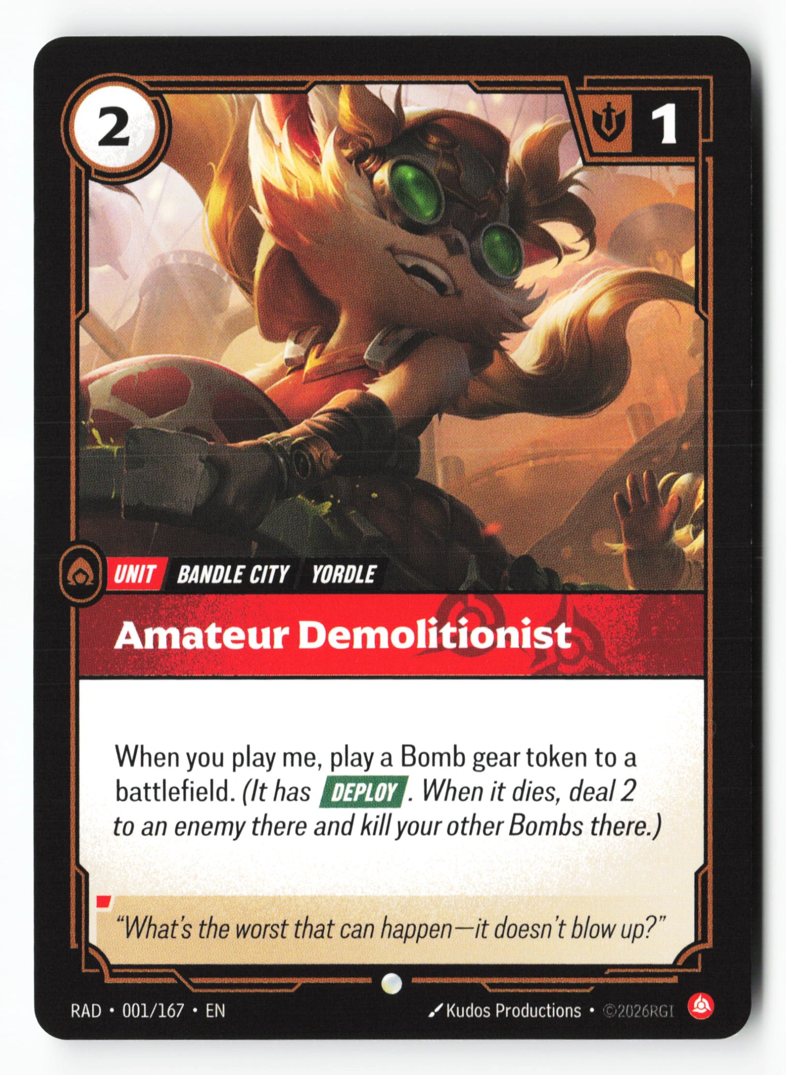 Amateur Demolitionist (RAD 001) — Voorkant