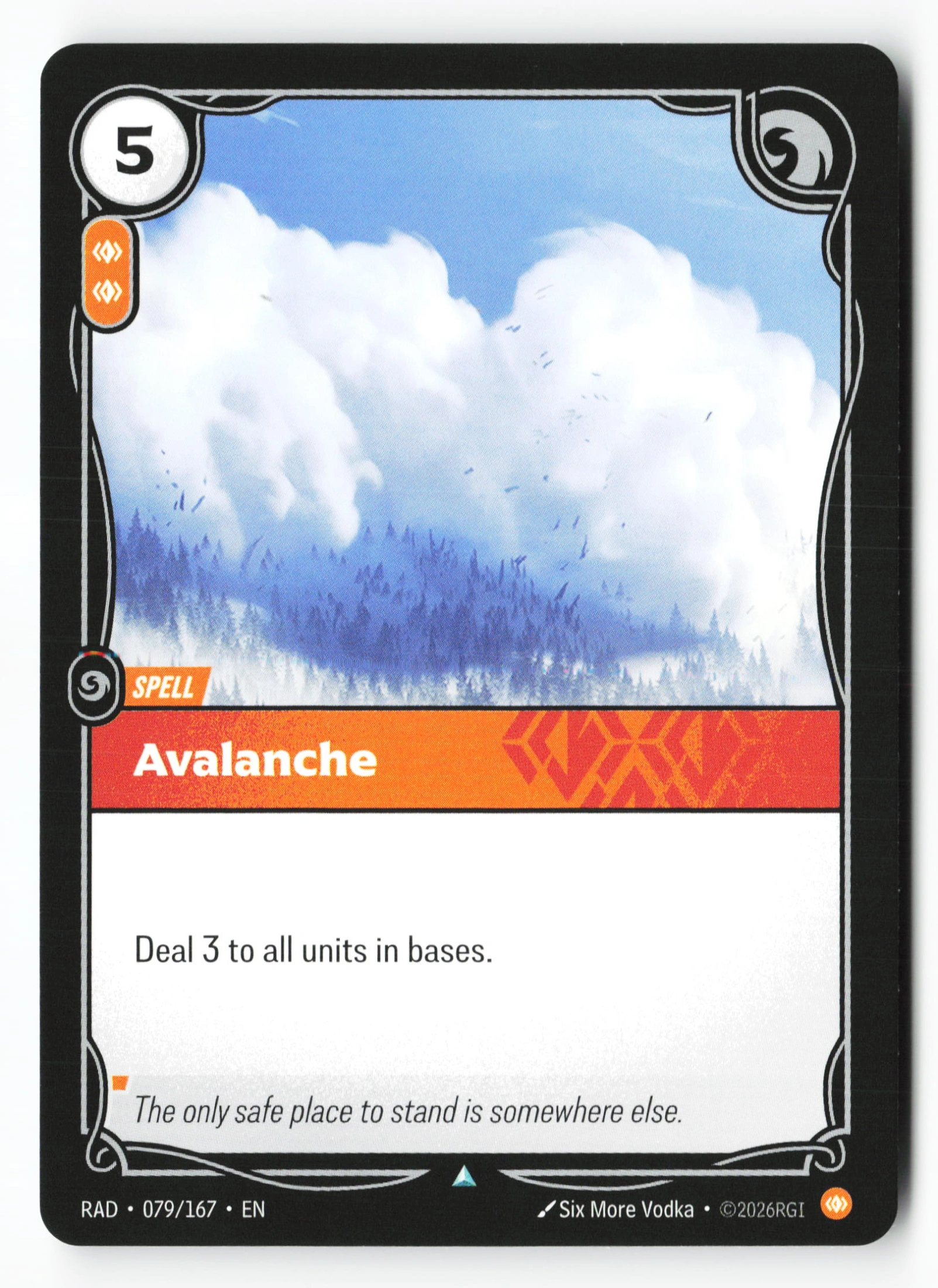 Avalanche (RAD 079) — Voorkant