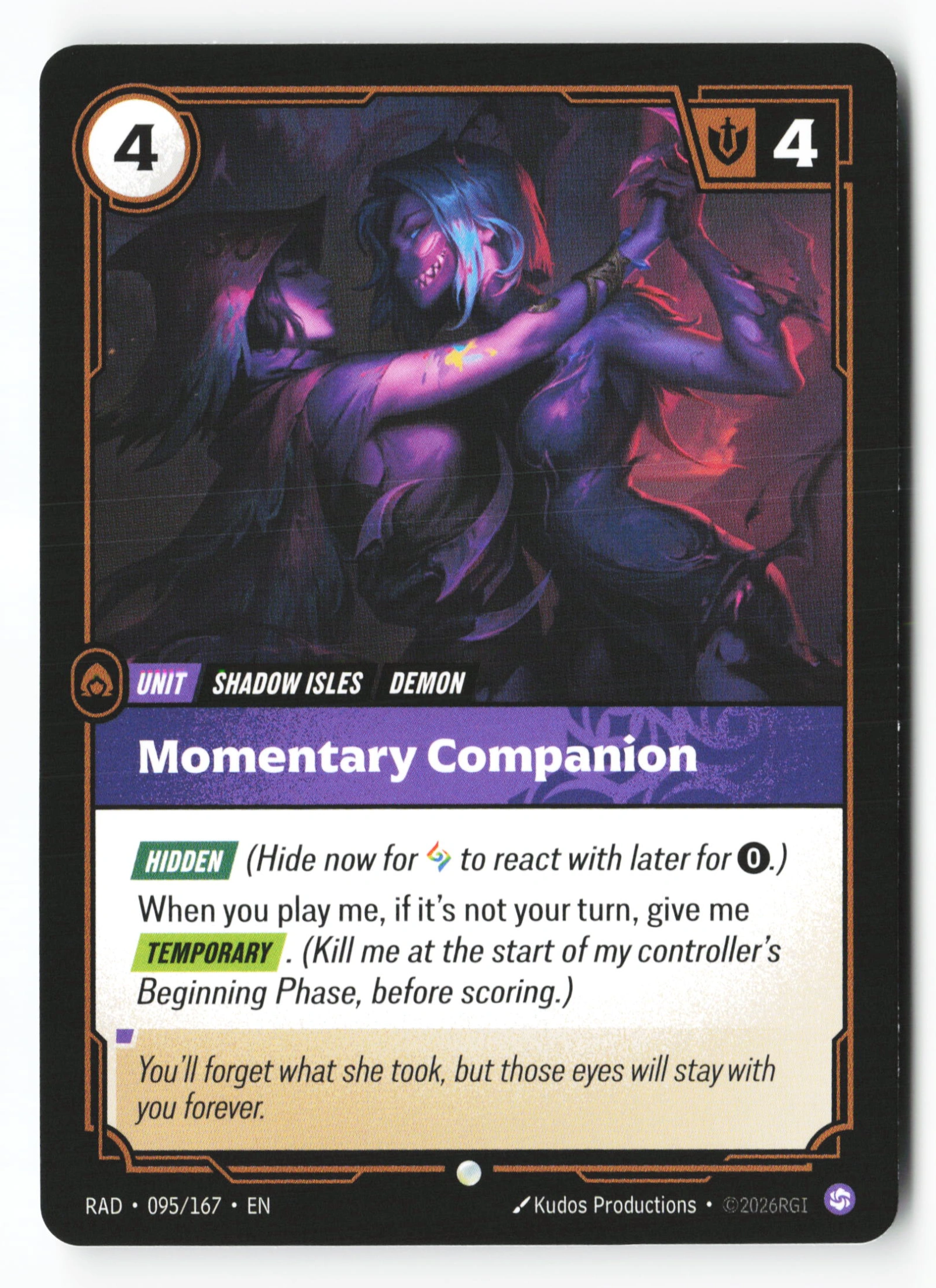 Momentary Companion (RAD 095) — Voorkant