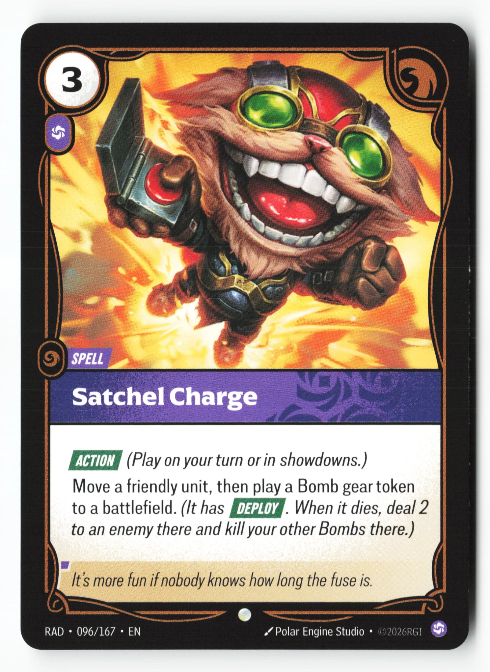 Satchel Charge (RAD 096) — Voorkant