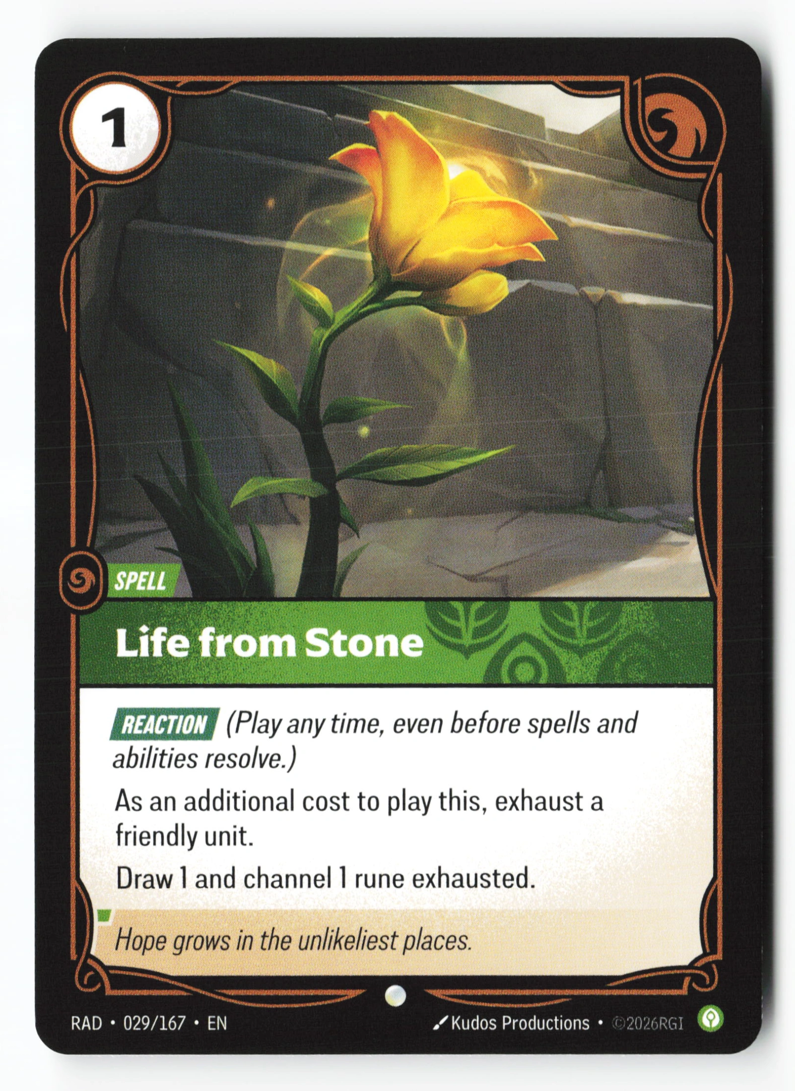 Life From Stone (RAD 029) — Voorkant