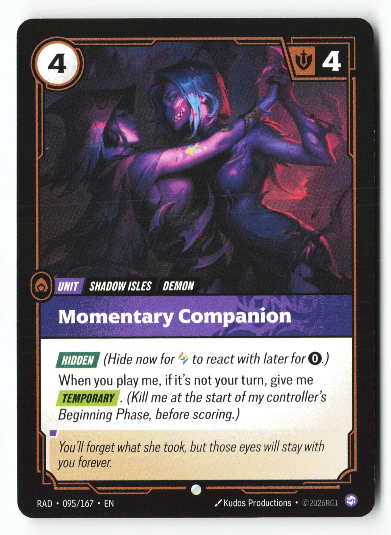 Momentary Companion (RAD 095) — Voorkant
