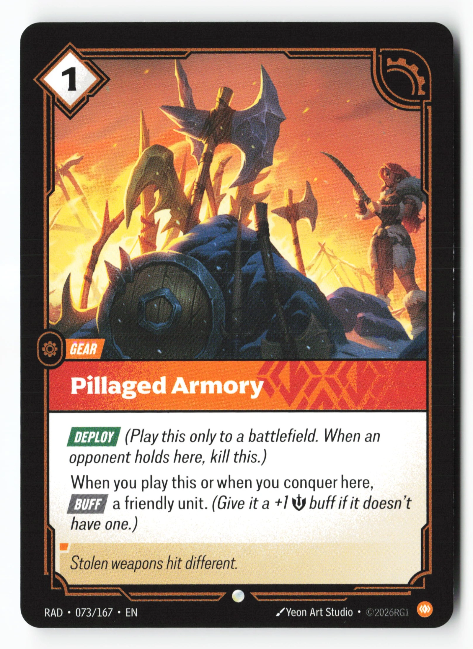 Pillaged Armory (RAD 073) — Voorkant