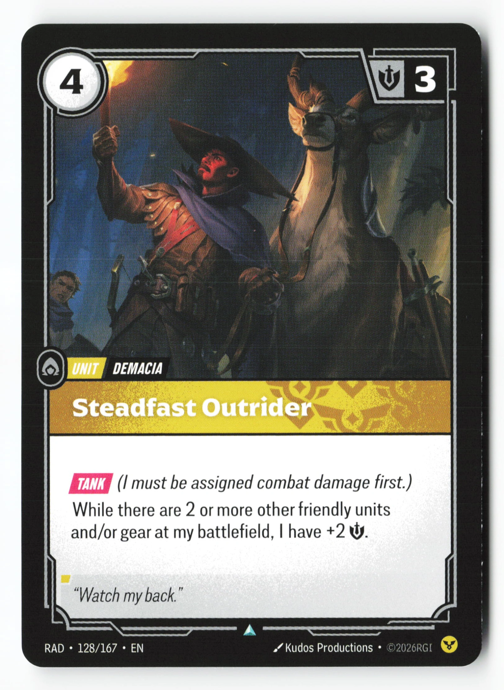 Steadfast Outrider (RAD 128) — Voorkant