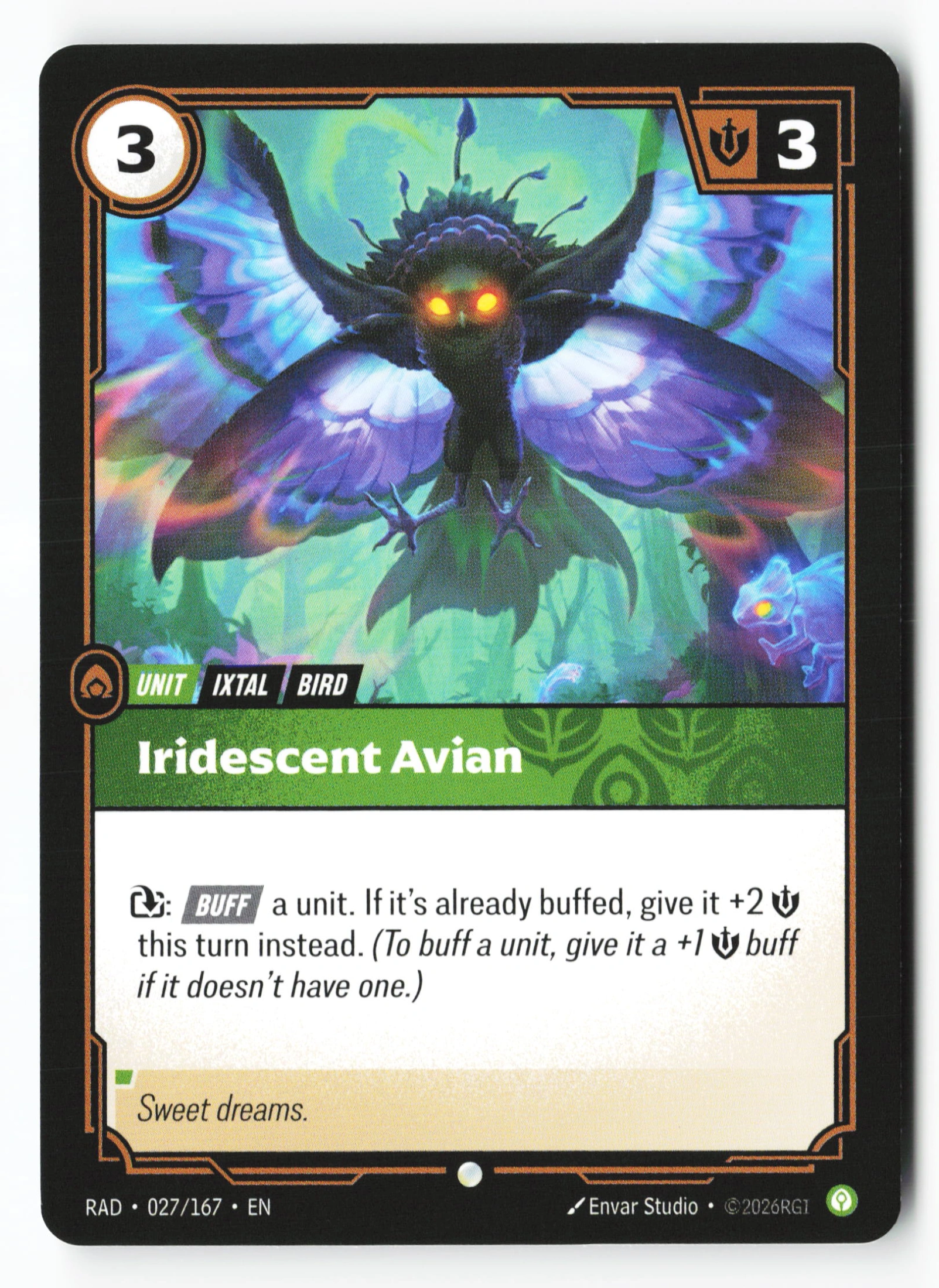 Iridescent Avian (RAD 027) — Voorkant