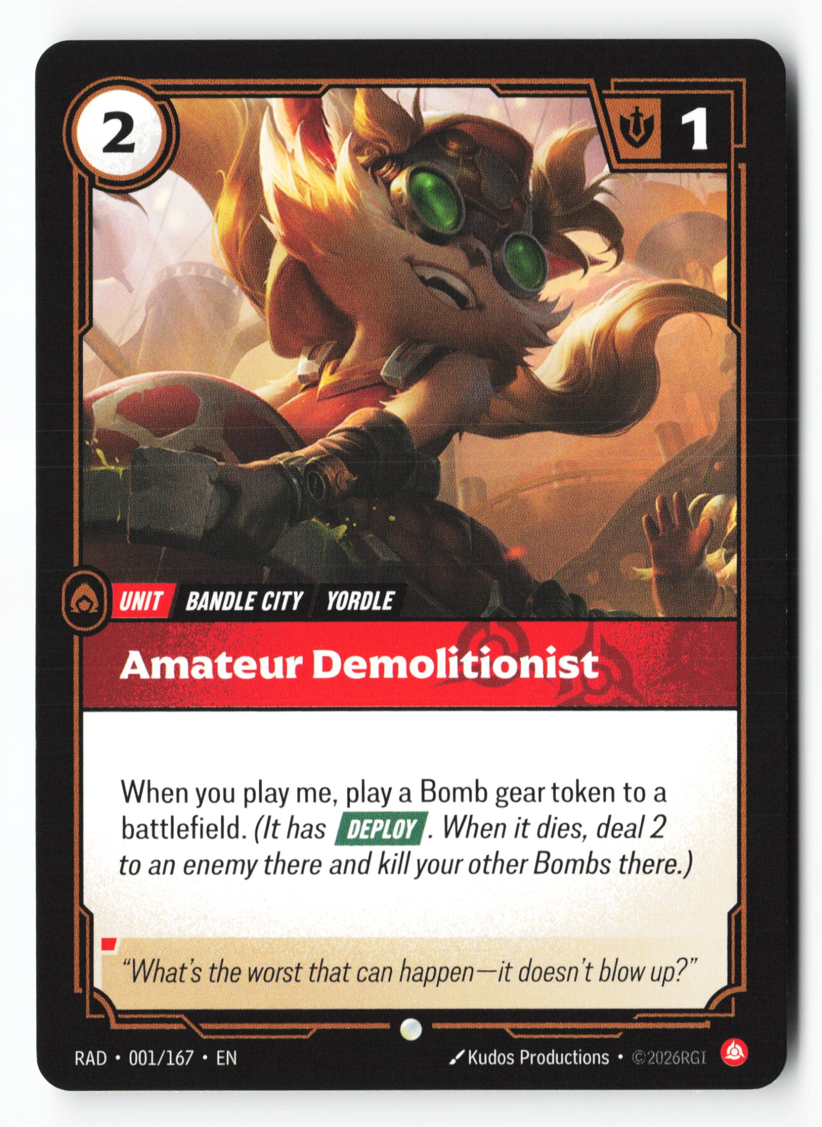 Amateur Demolitionist (RAD 001) — Voorkant