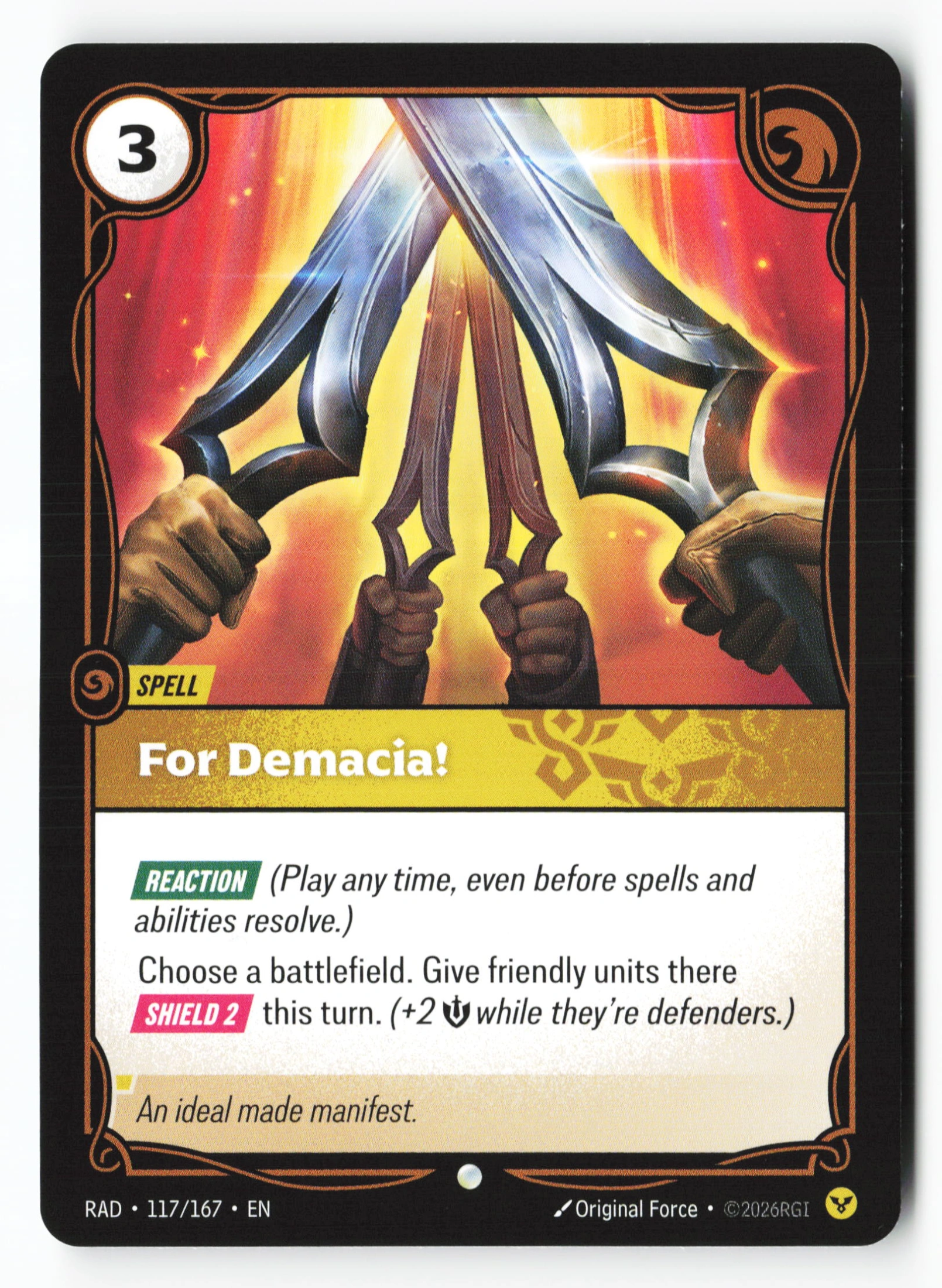 For Demacia! (RAD 117) — Voorkant