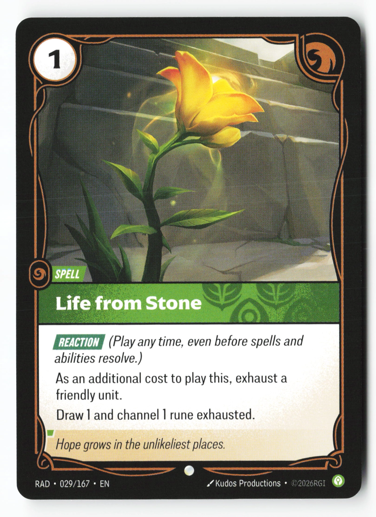 Life From Stone (RAD 029) — Voorkant
