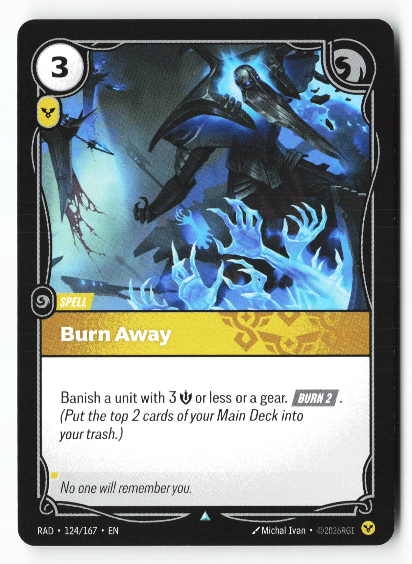 Burn Away (RAD 124) — Voorkant