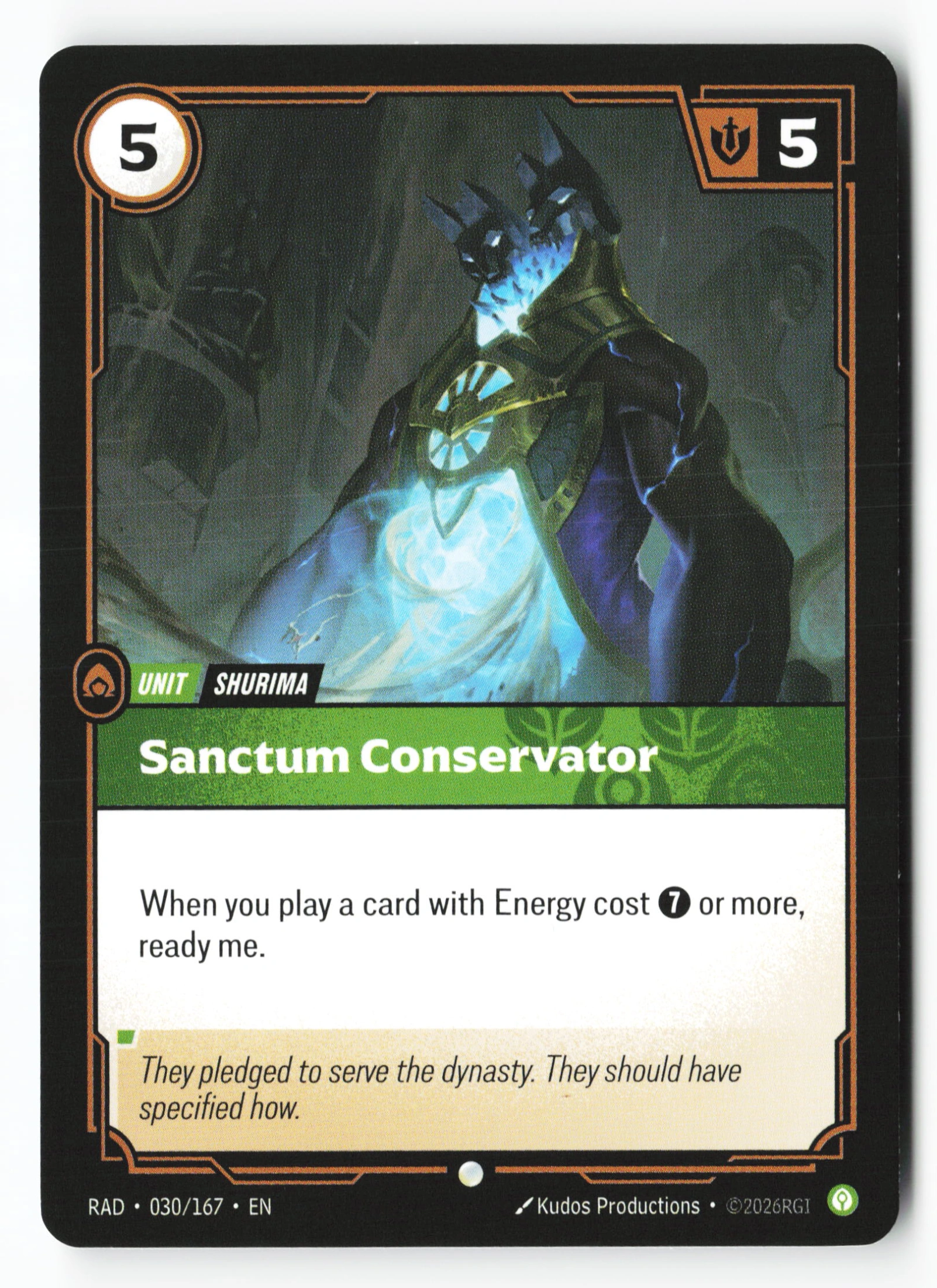 Sanctum Conservator (RAD 030) — Voorkant