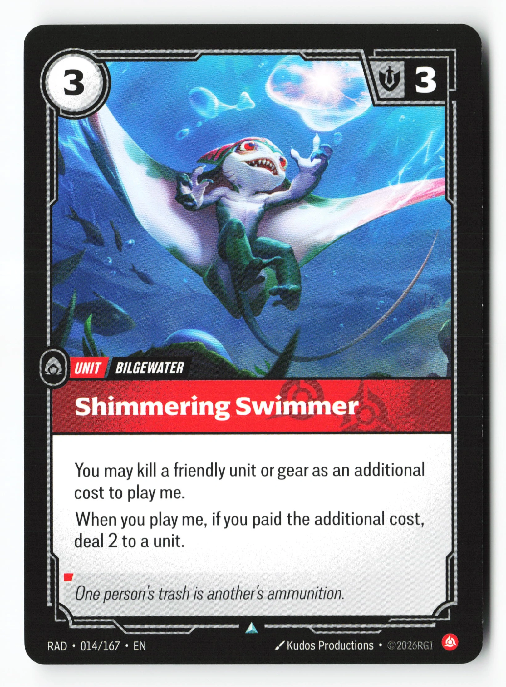Shimmering Swimmer (RAD 014) — Voorkant