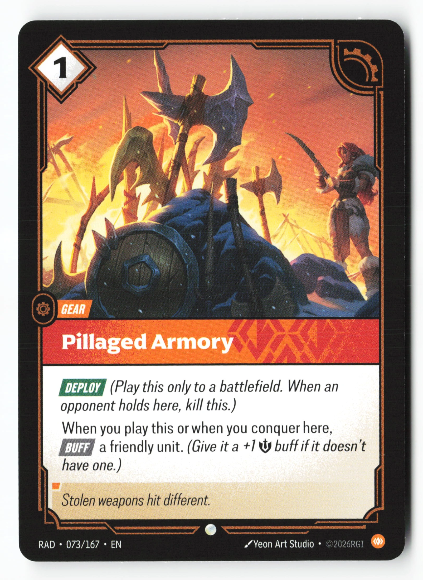 Pillaged Armory (RAD 073) — Voorkant