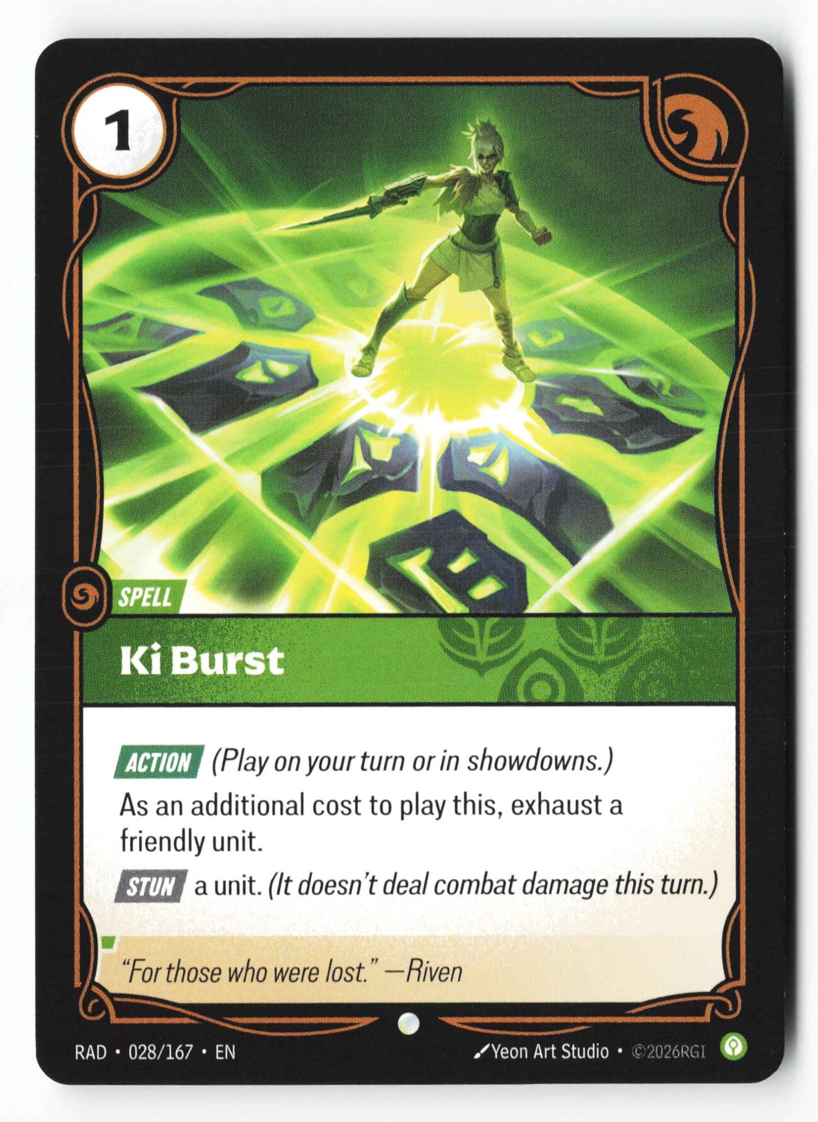Ki Burst (RAD 028) — Voorkant