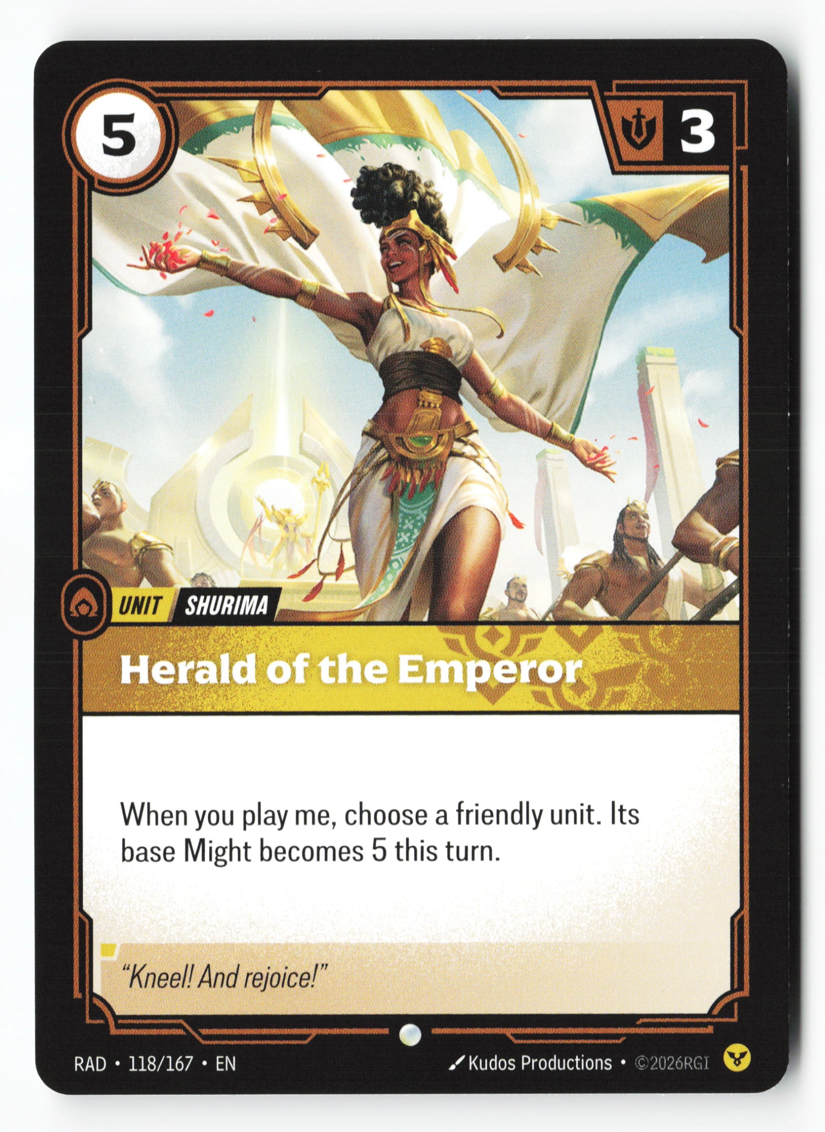 Herald Of The Emperor (RAD 118) — Voorkant