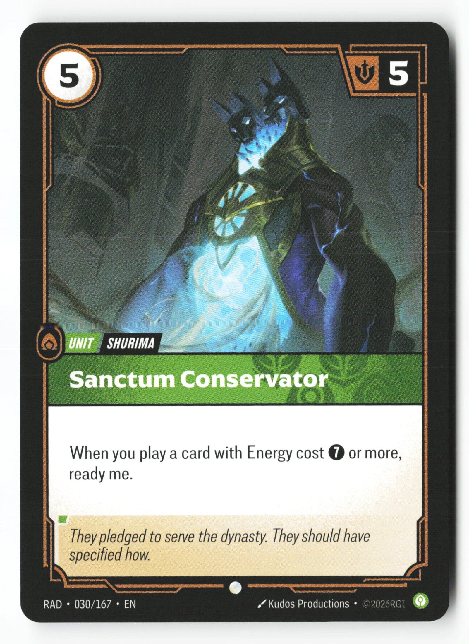 Sanctum Conservator (RAD 030) — Voorkant